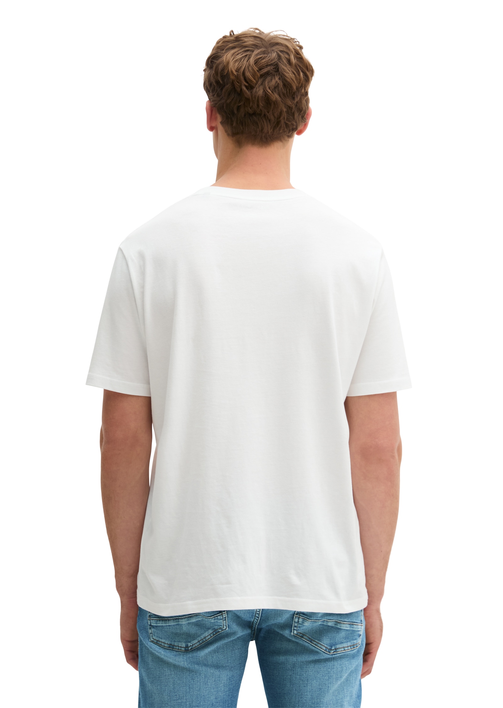 Marc O'Polo T-Shirt Logo-T-Shirt aus Bio-Baumwolle