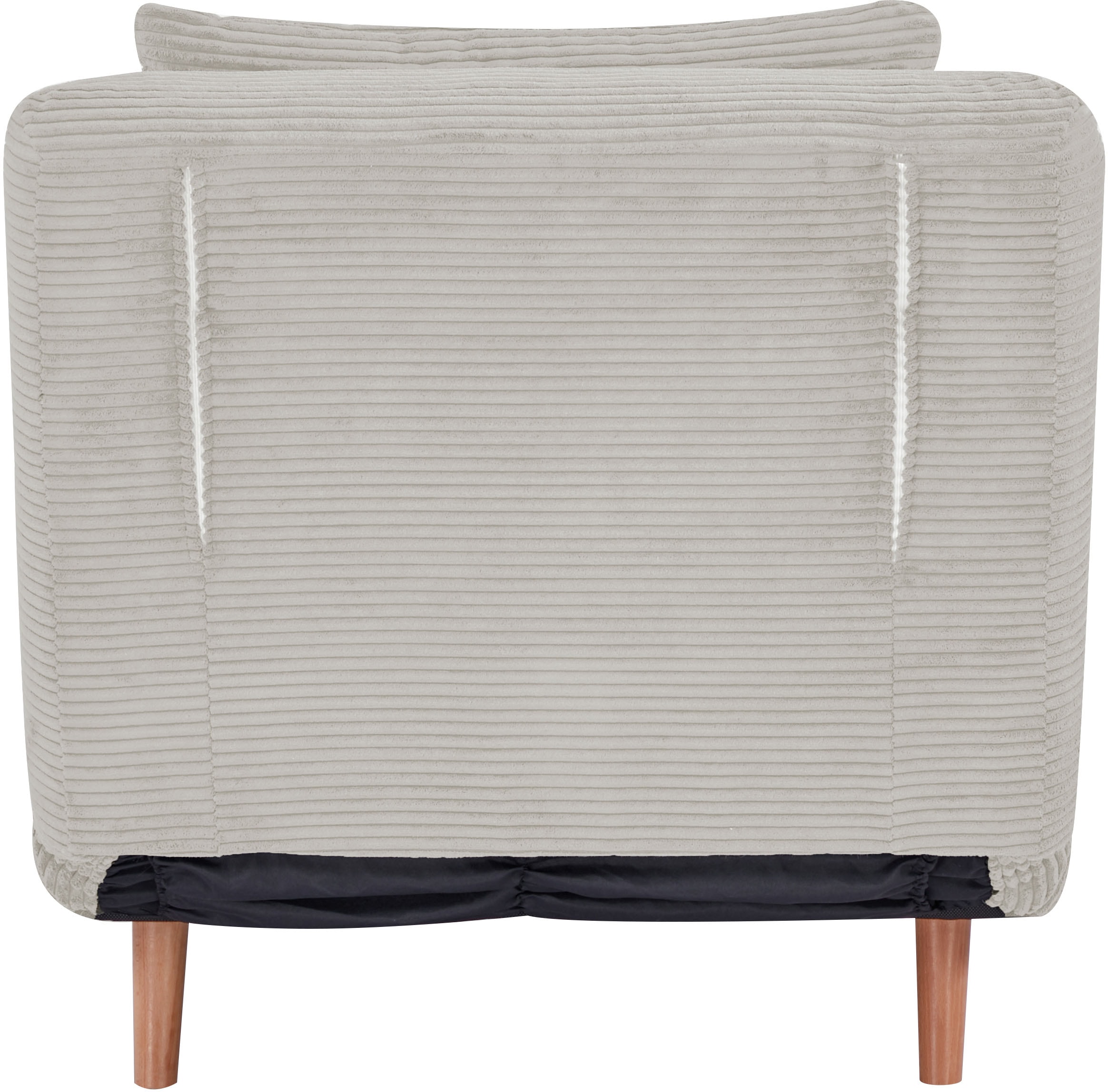 INOSIGN Sessel »AINSLEY«, wandelbar zum Gästebett, Schlafsofa, Webstoff u. Cord-Bezug