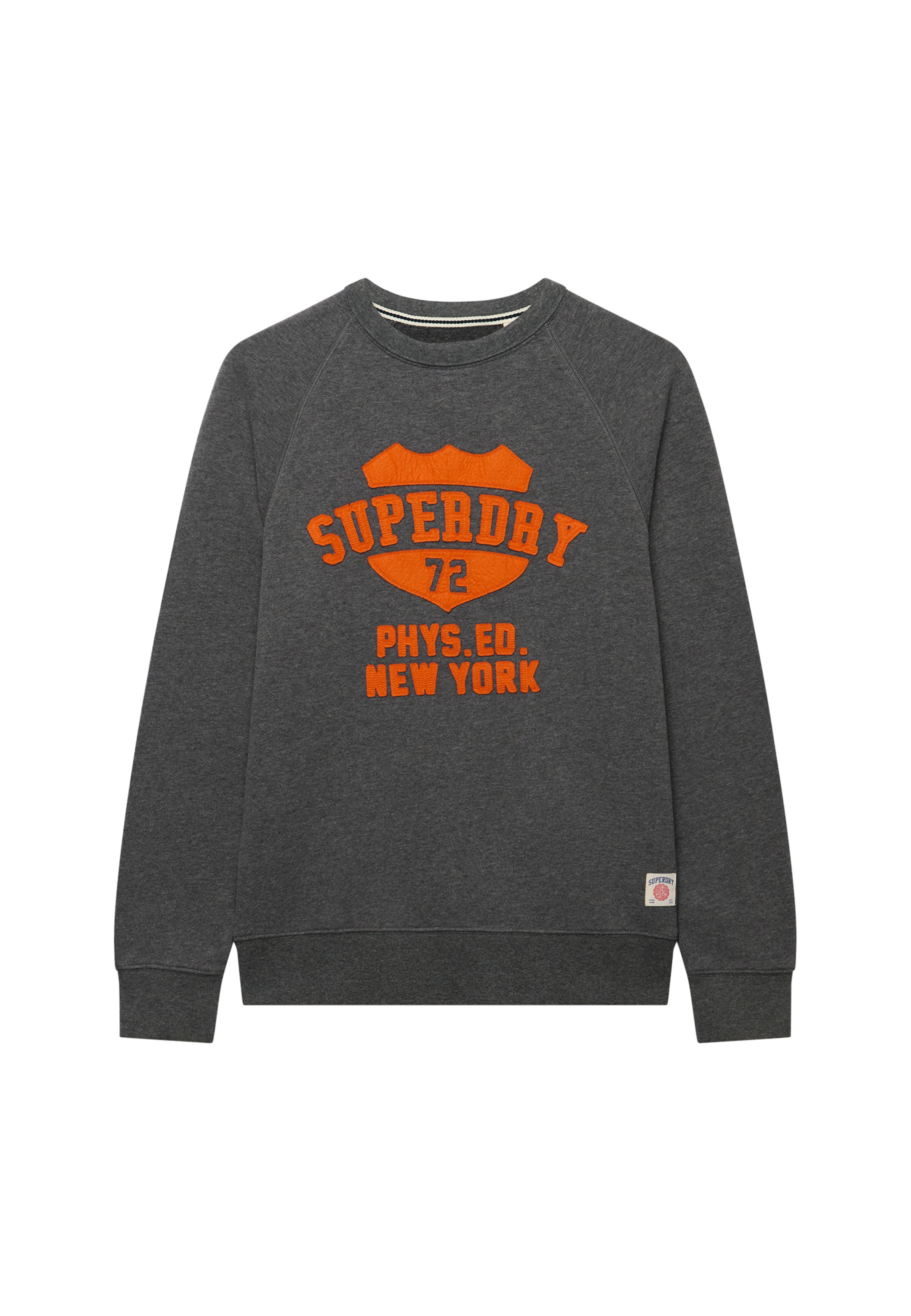 Superdry Sweatshirt »ATH FELT APPLIQUE RELAXED CREW«, Baumwollmischung, relaxed fit
