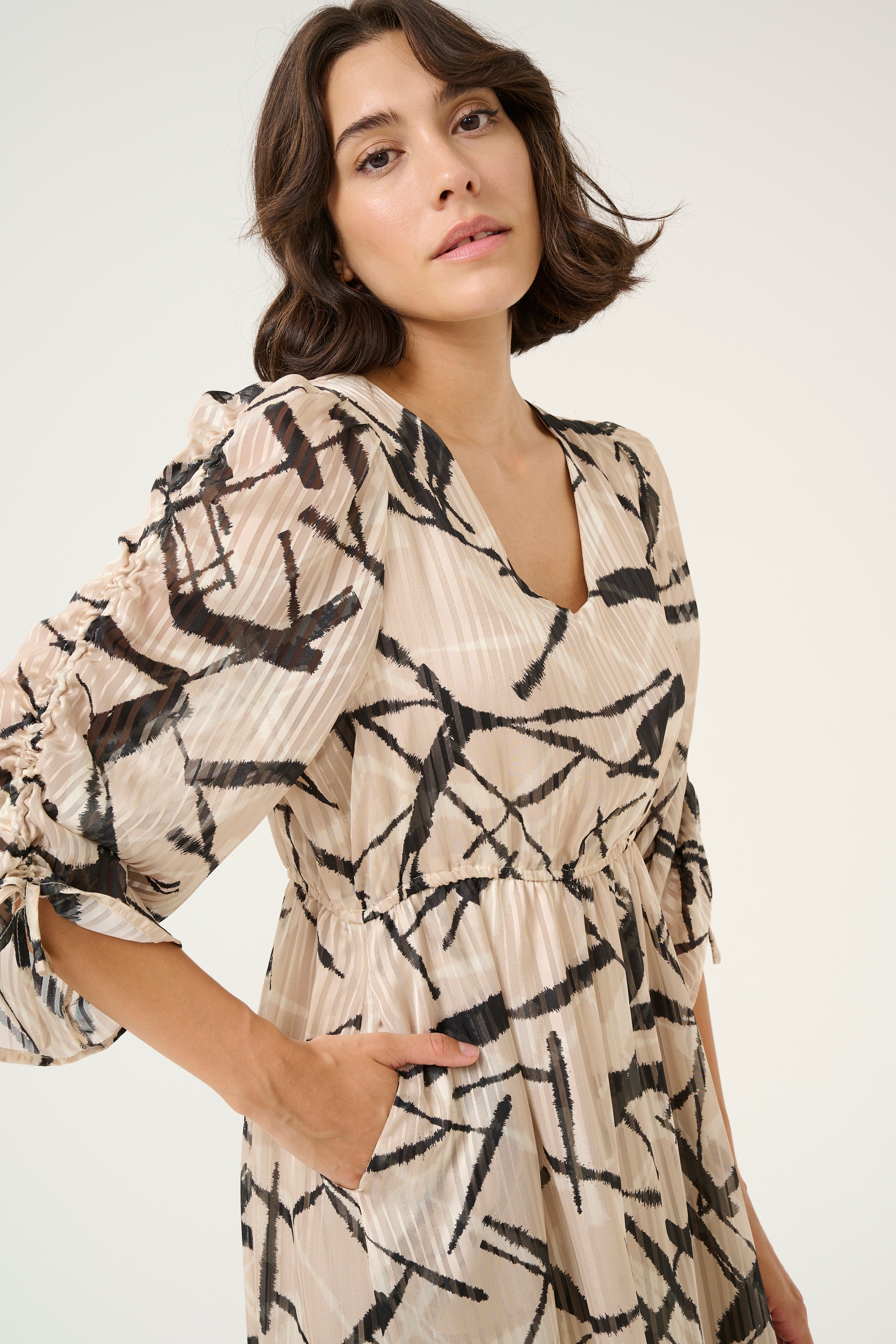 KAFFE Midikleid »Damen Kleid KAarchy«