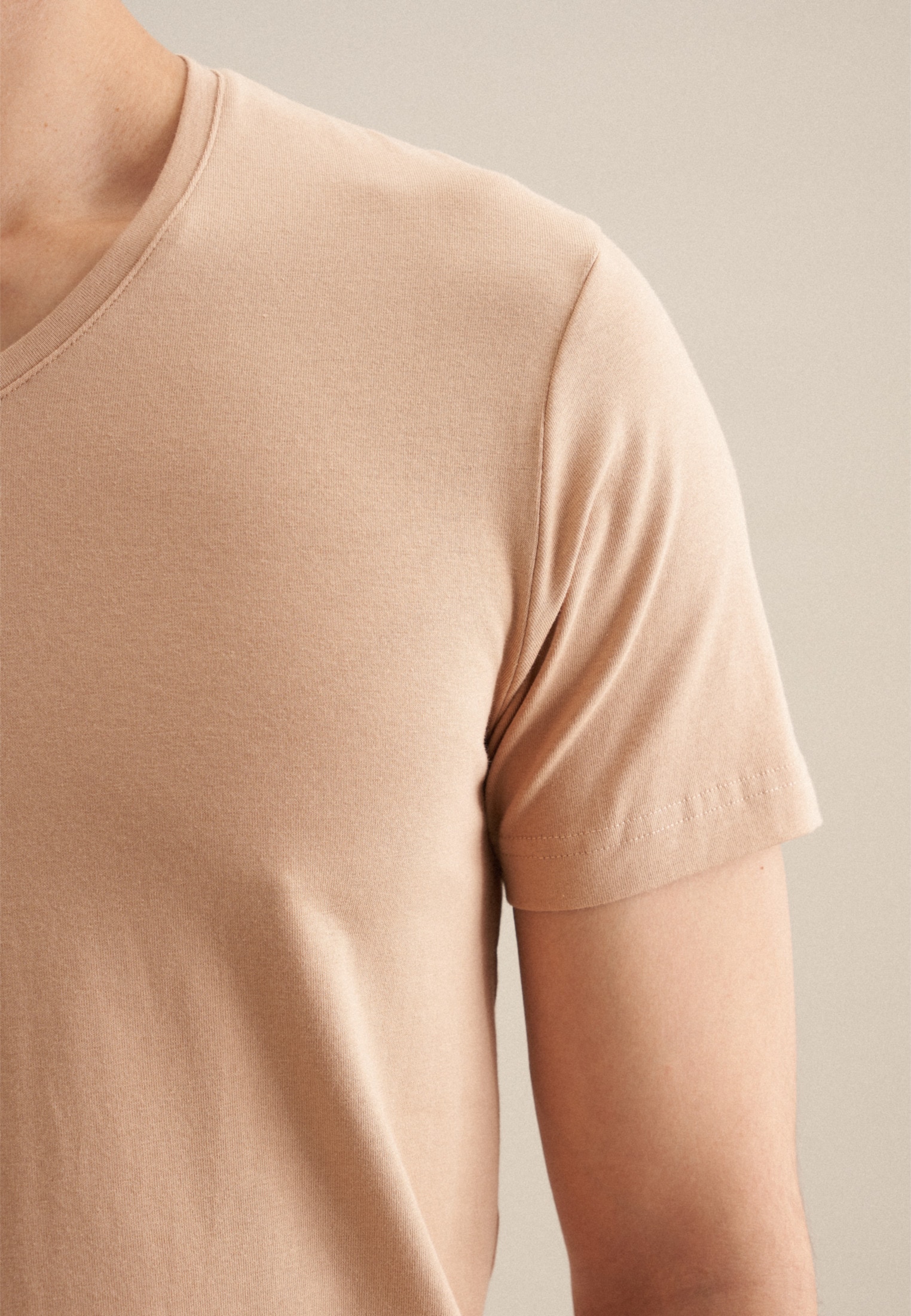 seidensticker T-Shirt »Schwarze Rose«, Kurzarm V-Neck Uni