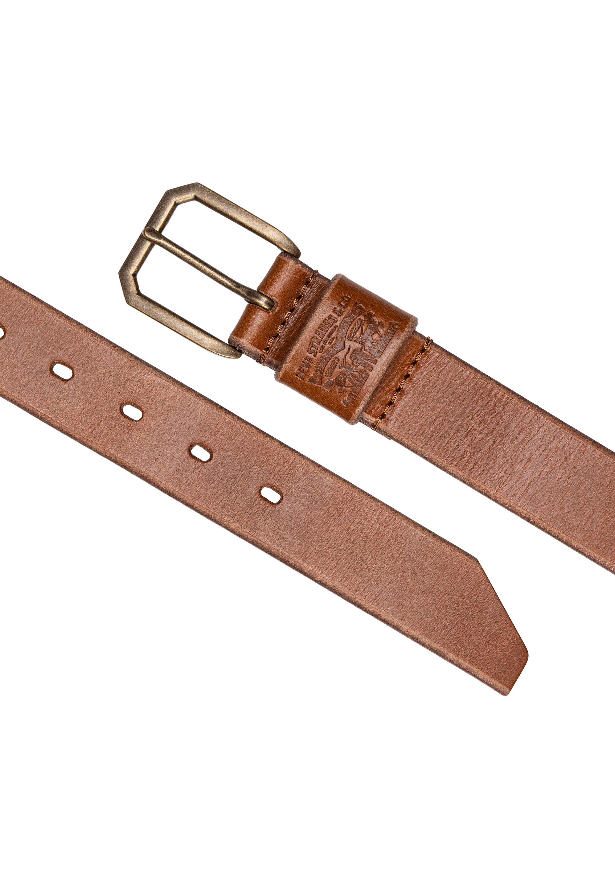 Levi's® Ledergürtel »WIDE LOOP TWO HORSE BELT«, mit Logoprägung