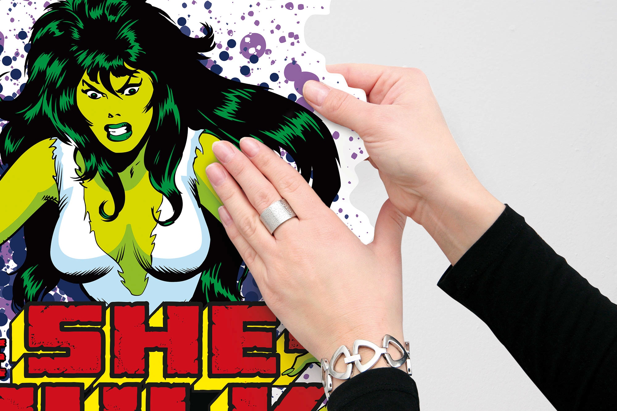 Komar Wandtattoo »She-Hulk Comic Classic - Größe 50 x 70 cm« selbstklebend, Wandsticker, Kinderzimmer