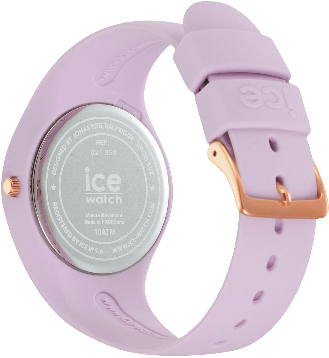 ice-watch Quarzuhr »ICE horizon - Orchid - Medium - 3H, 021359«, Armbanduhr, Damenuhr, Mineralglas, analog, Silikonarmband