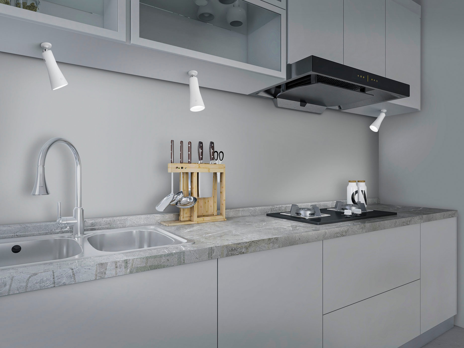 TRIO Leuchten LED Schreibtischleuchte »Maxi«, 1Leuchtmittel LED-Board | LED fest integriert, Klemmleuchte mit Magnet-Halterung, Touchdimmer, USB-C, 2-12h Akku