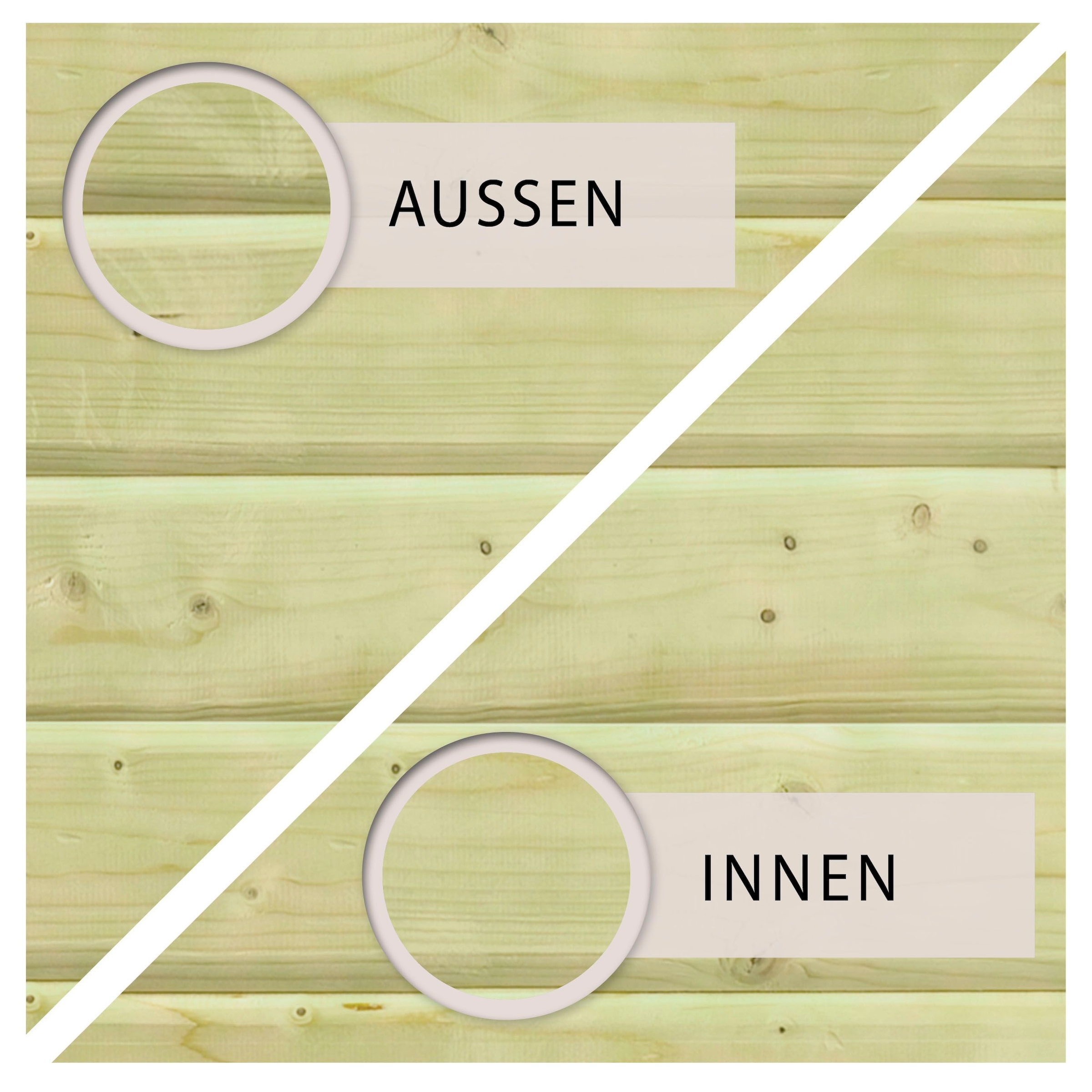 Karibu Achteckpool »Rimini 2X mit Sonnendeck« BxLxH: 550x470x121 cm