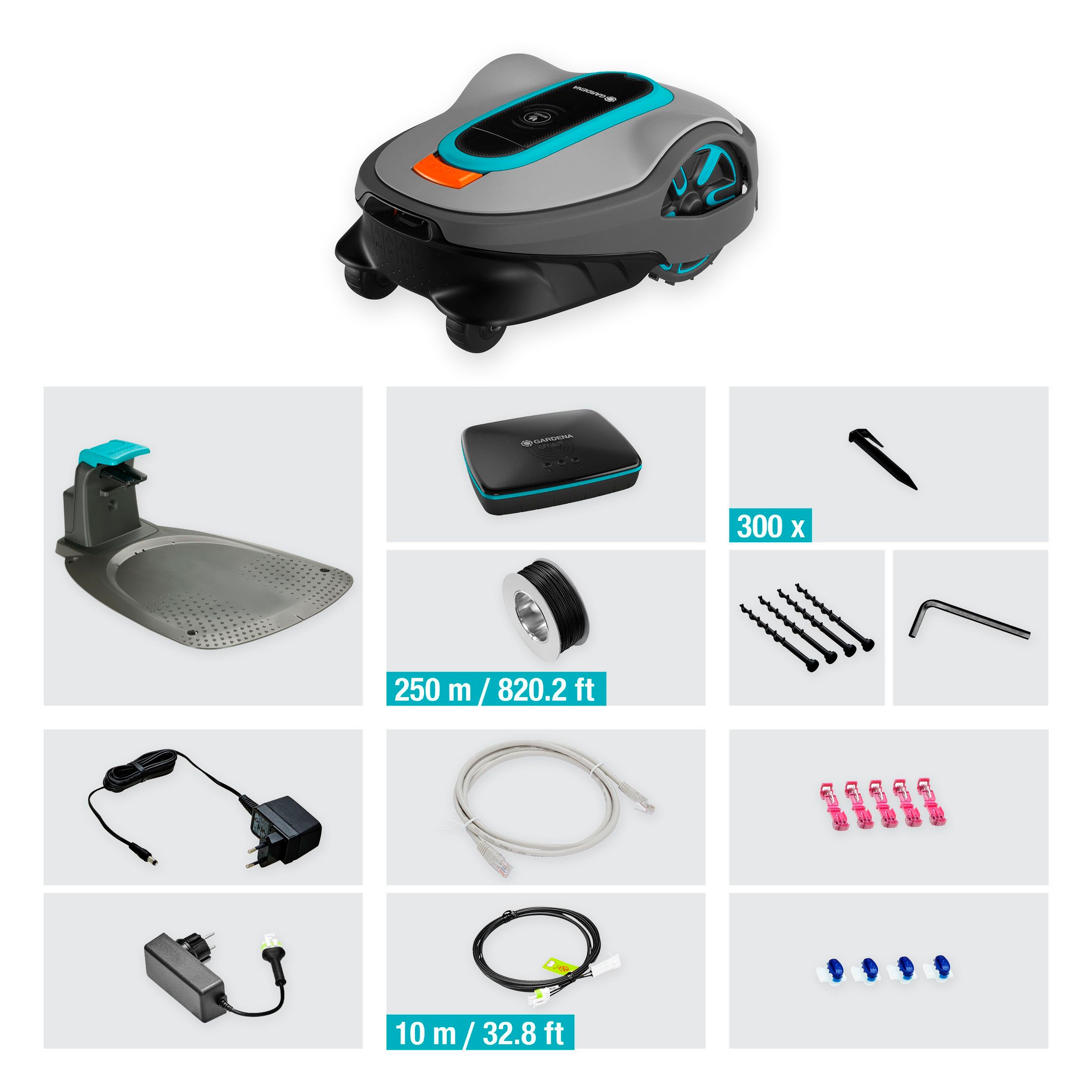 GARDENA Rasenmähroboter »smart SILENO life, 19704-60«, (Set), Bedienung über Tastenfeld und Display oder smart App