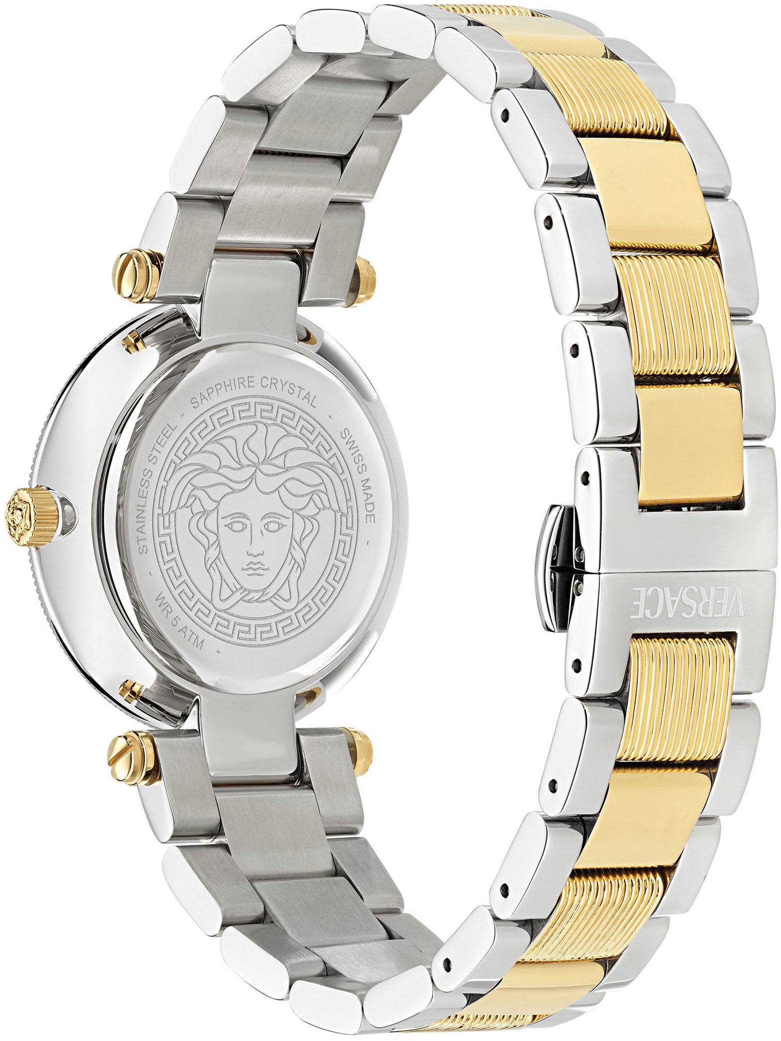 Versace Quarzuhr »REVE«, Armbanduhr, Damenuhr, Saphirglas, Swiss Made, analog