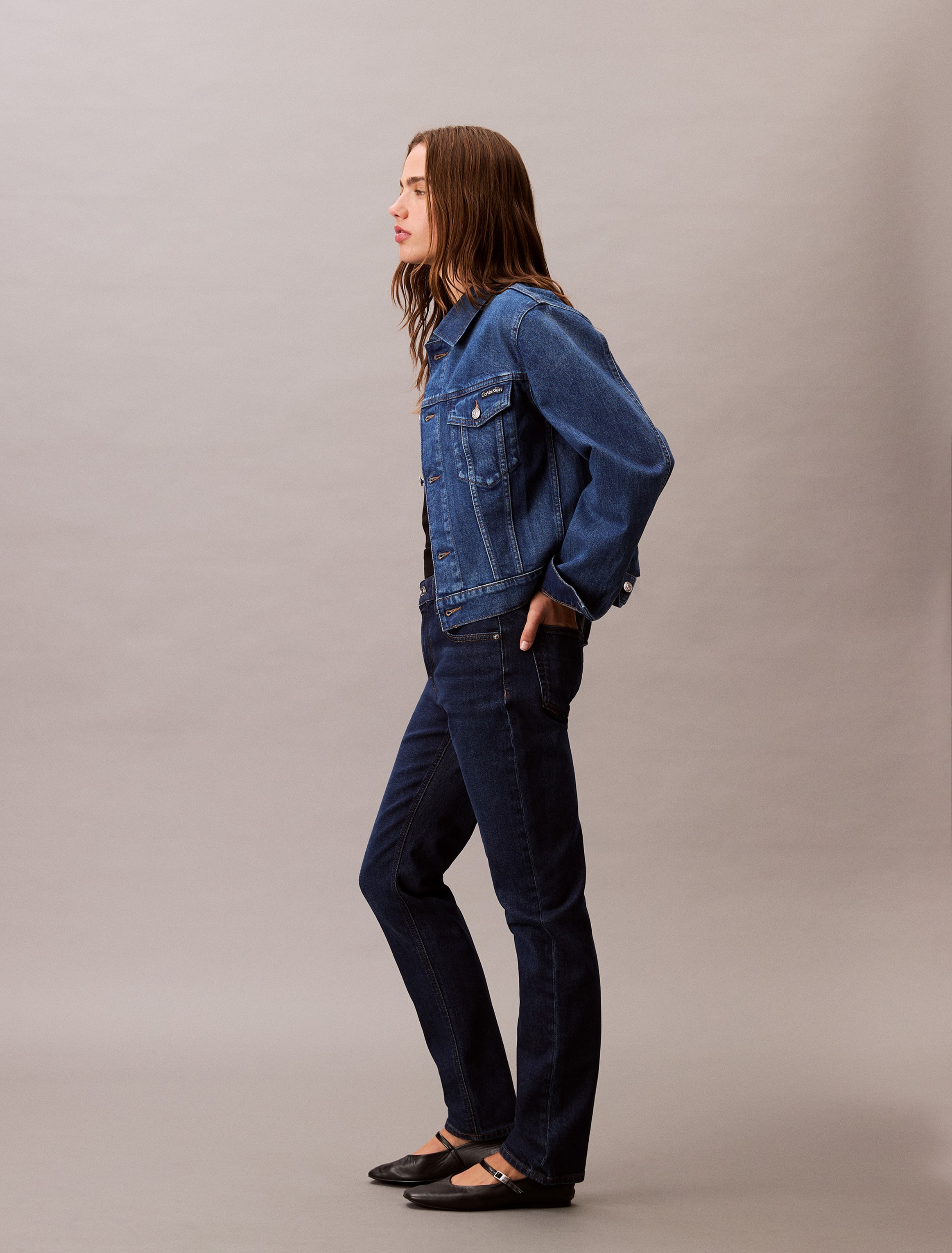 Calvin Klein Jeans Skinny-fit-Jeans »MID RISE SLIM«, Mit Gürtelschlaufen