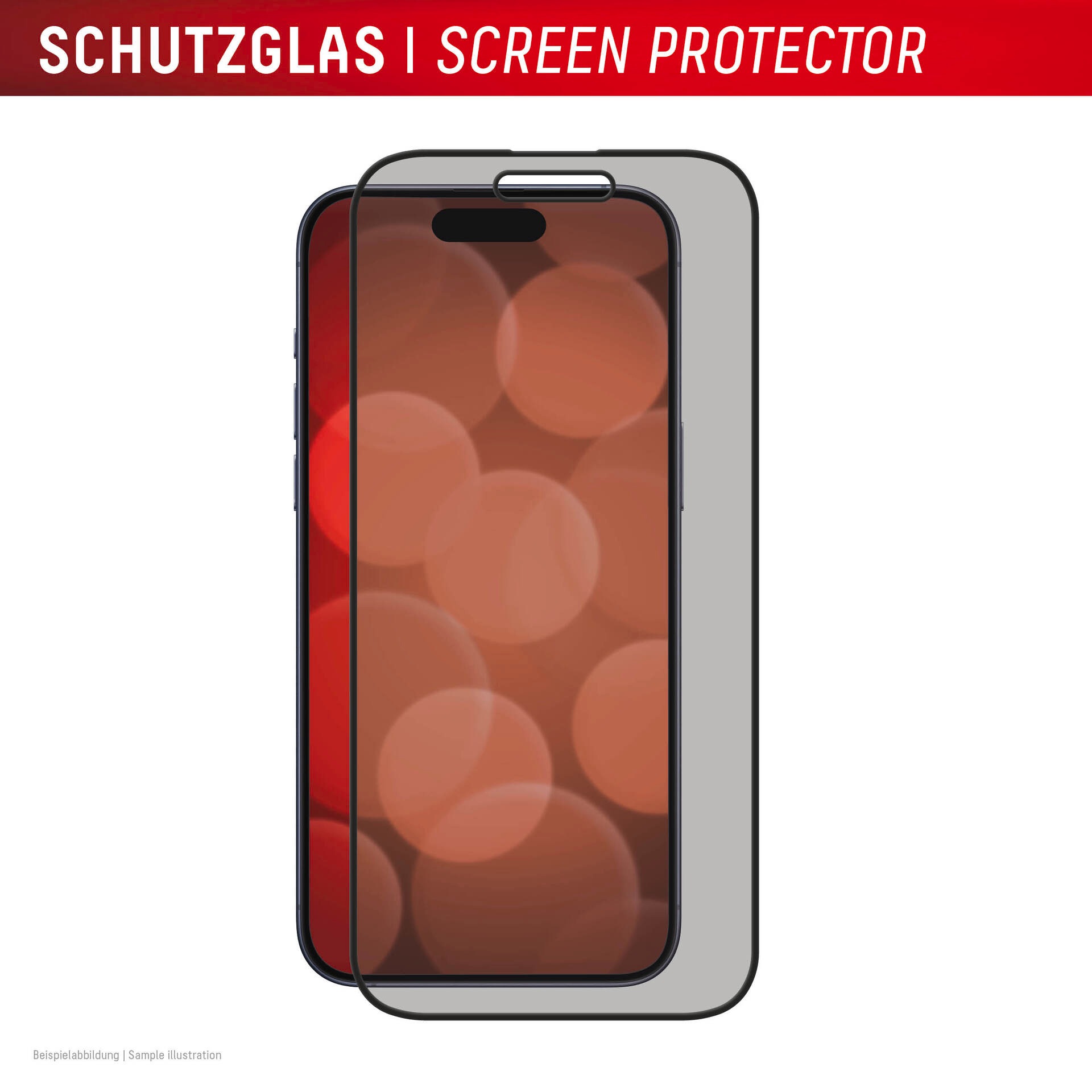 Displex Displayschutzglas »Privacy Glass Full Cover«, für Apple iPhone 16, (1 St.), Displayschutzfolie, Schutzfolie, Bildschirmschutz, kratz- & stoßfest