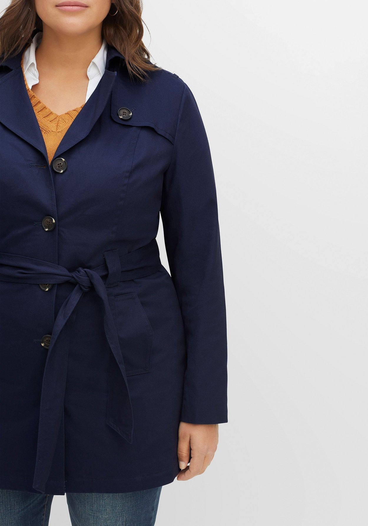 Sheego Trenchcoat »Trenchcoat als Klassiker und Kombipartner«