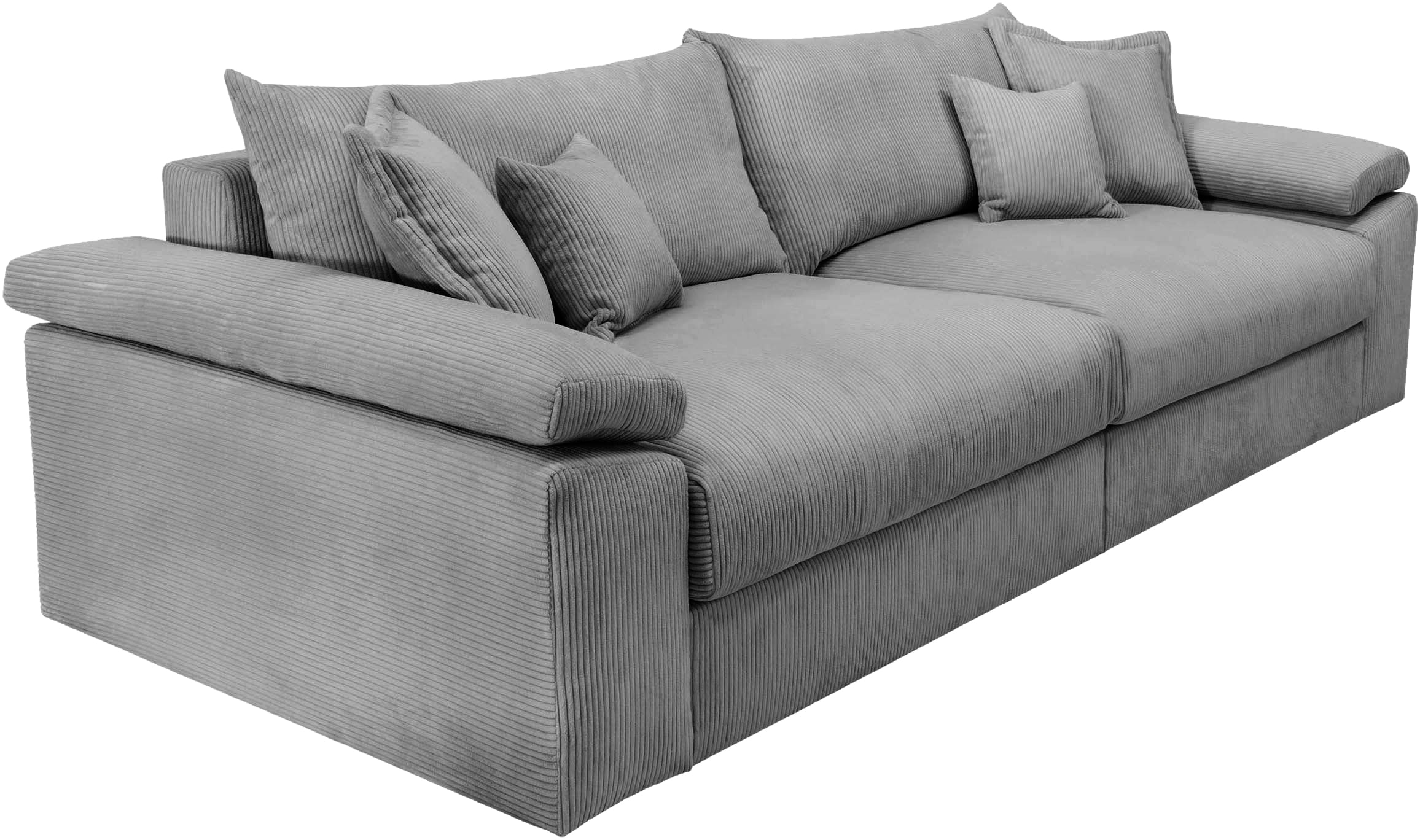 Home affaire Big-Sofa »Soft&Cosy XXL - Breite 303 cm«, Mega-Sofa, in Cord, Federkern-Polsterung