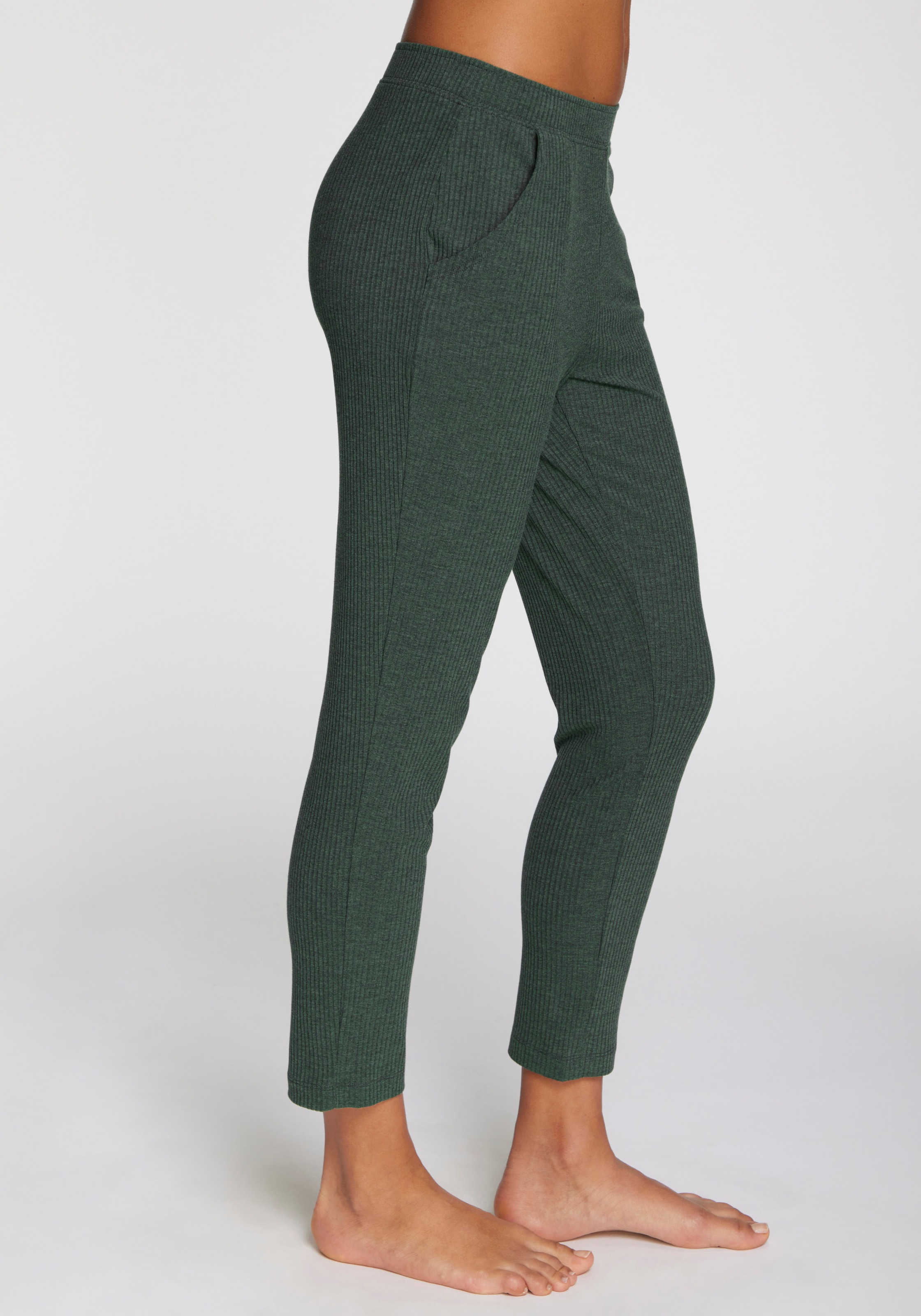 s.Oliver Pyjamahose, Aus weicher Rippqualität