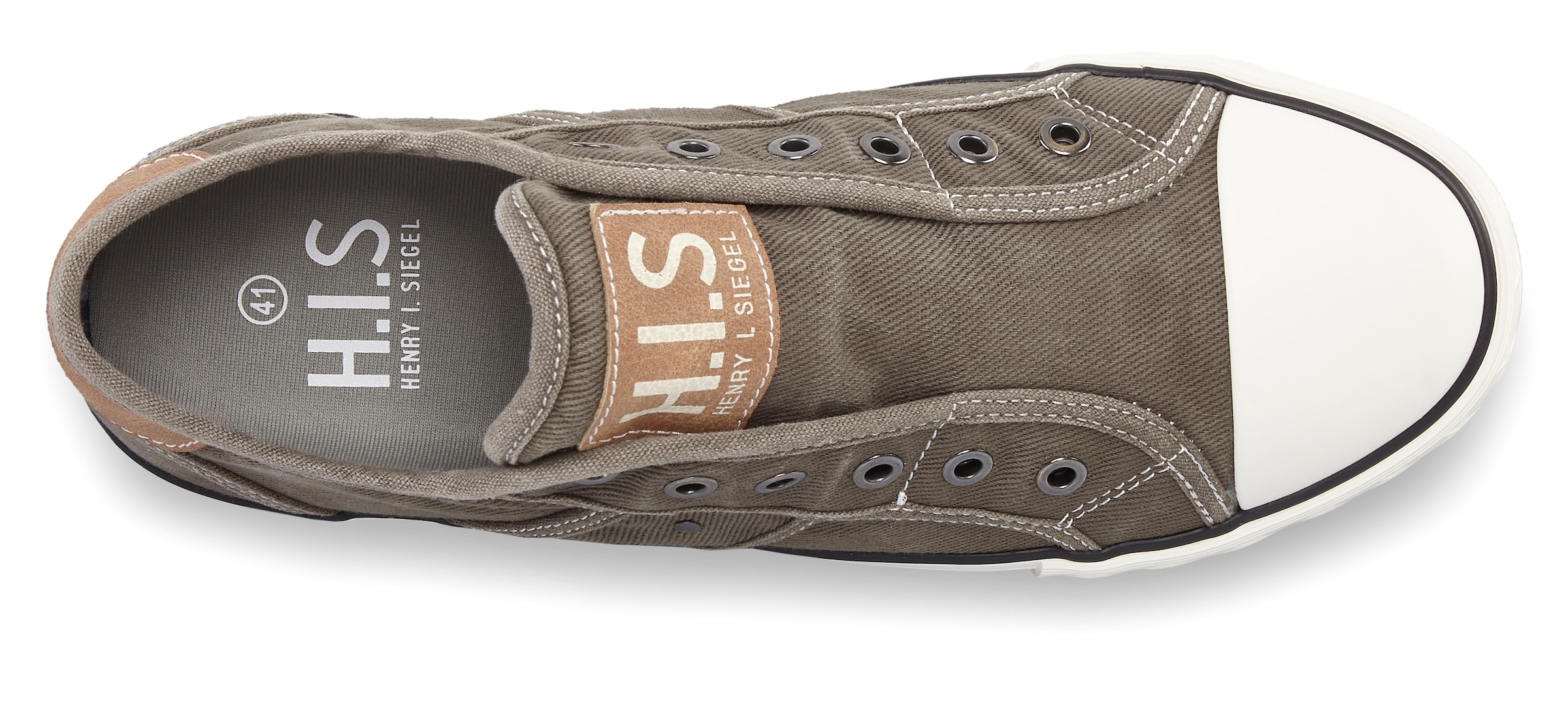 H.I.S Sneaker »Textilschuh, Stoffschuh, Turnschuh, Halbschuh, Freizeitschuh, Slipper«  NEU Slip-On-Sneaker aus weichem Textilmaterial, Unisex