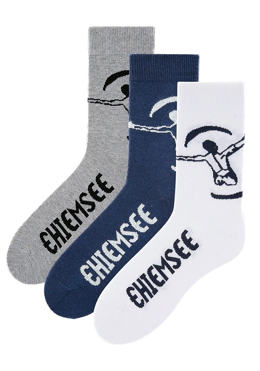 Chiemsee Freizeitsocken, (Packung, 3 Paar), in pflegeleichter Markenqualität