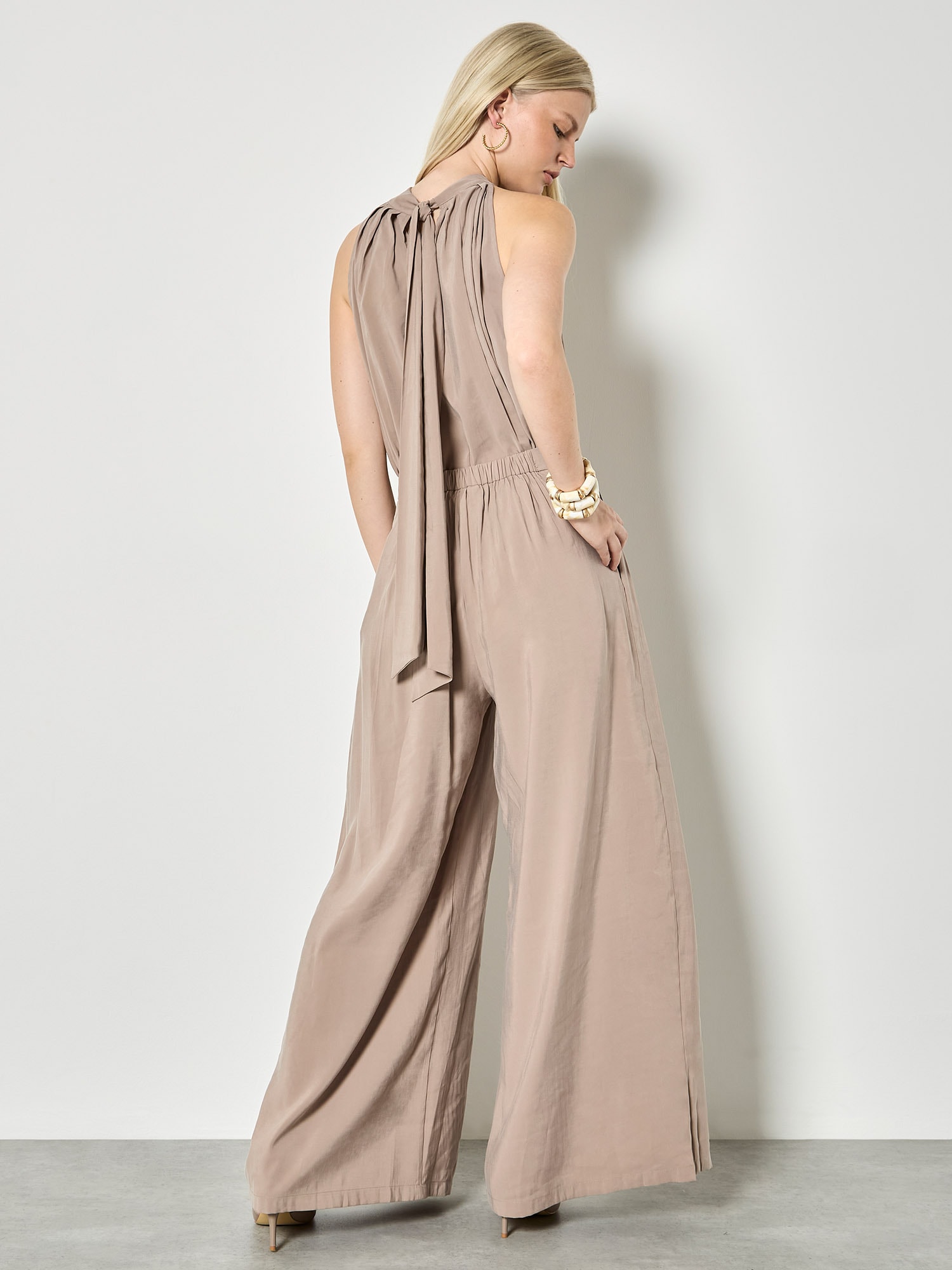 Apricot Longbluse »Tunika-Oberteil« mit Falten