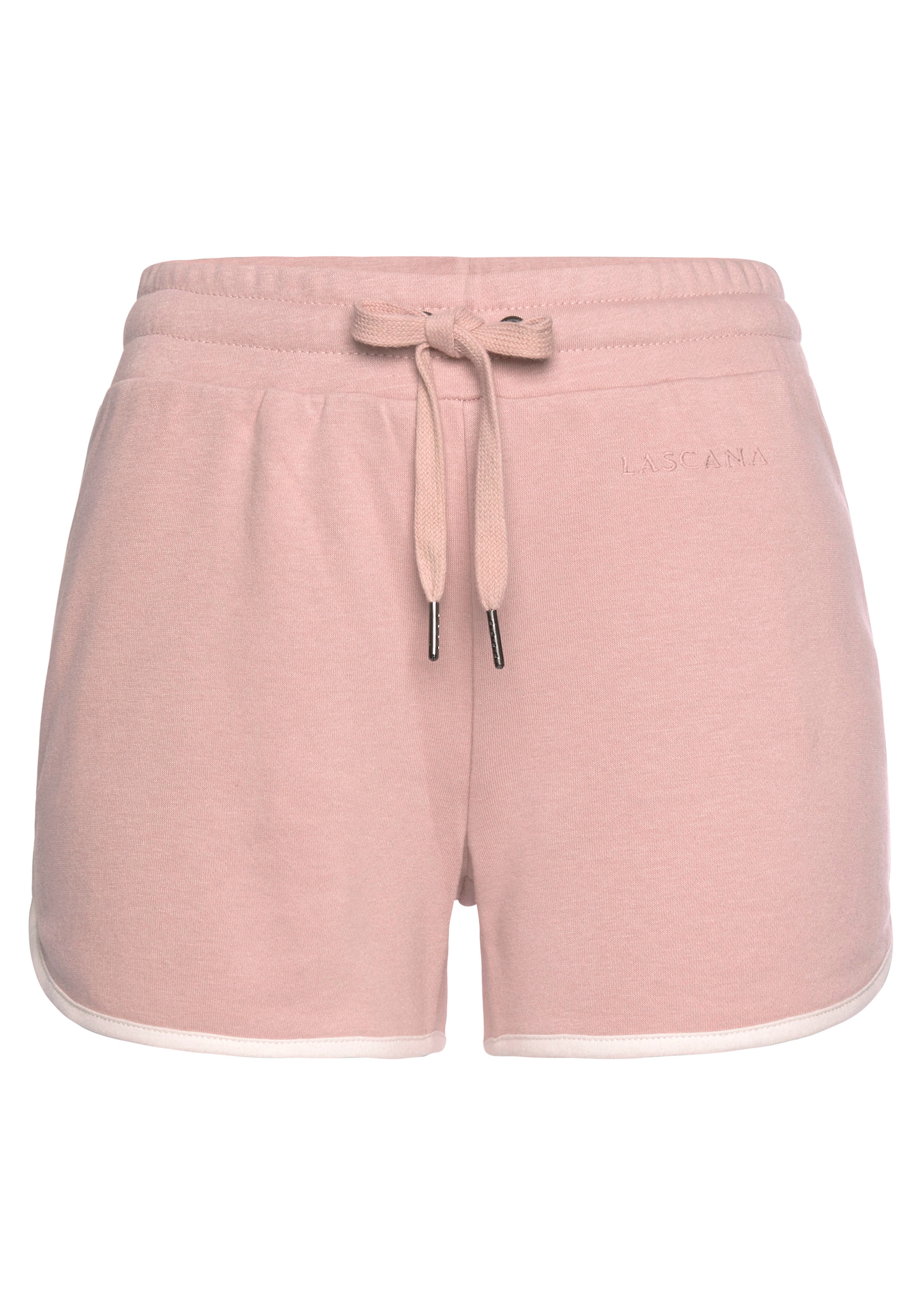 LASCANA Relaxshorts, mit Kontrastpaspeln, Loungewear