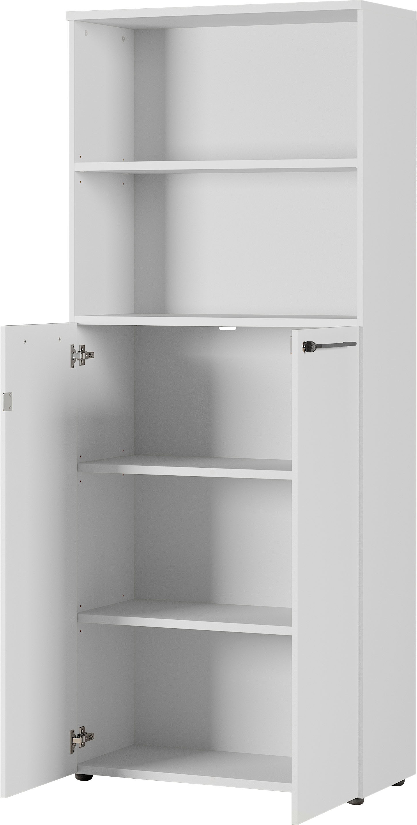 GERMANIA Aktenschrank »GW-Agenda, Mehrzweckschrank, abschließbar,«, optional mit 2 offenen Fächern, Maße 80x197 cm, Made in Germany