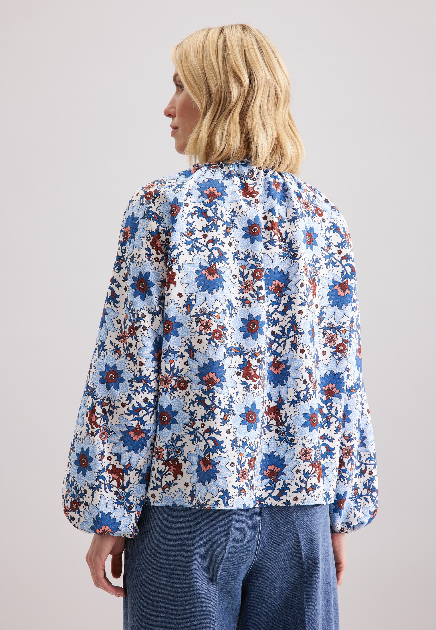seidensticker Klassische Bluse »Schwarze Rose«, Tunika Druck