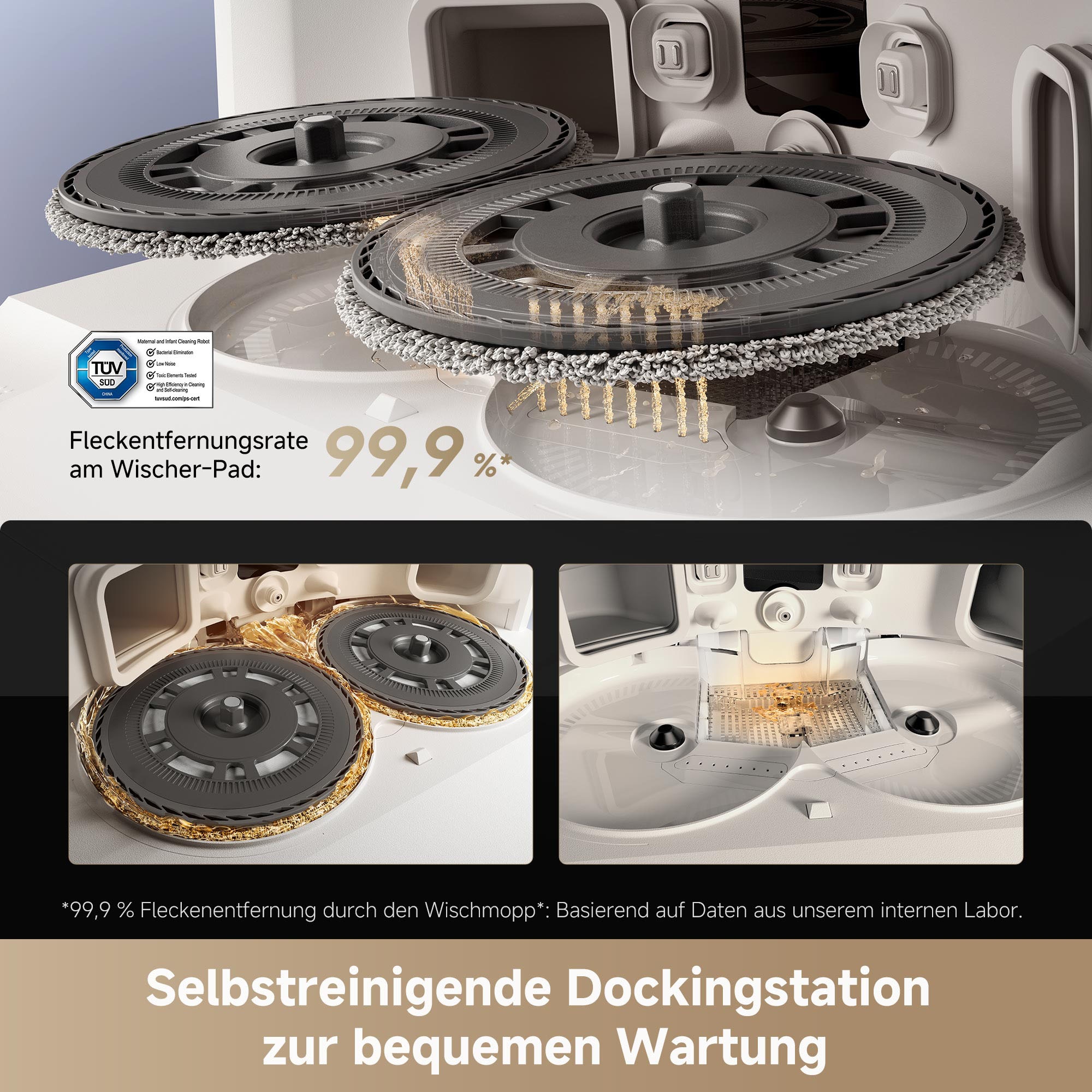 Dreame Saugroboter »L40s Pro Ultra« Basisstation, App-Steuerung, 600 Watt