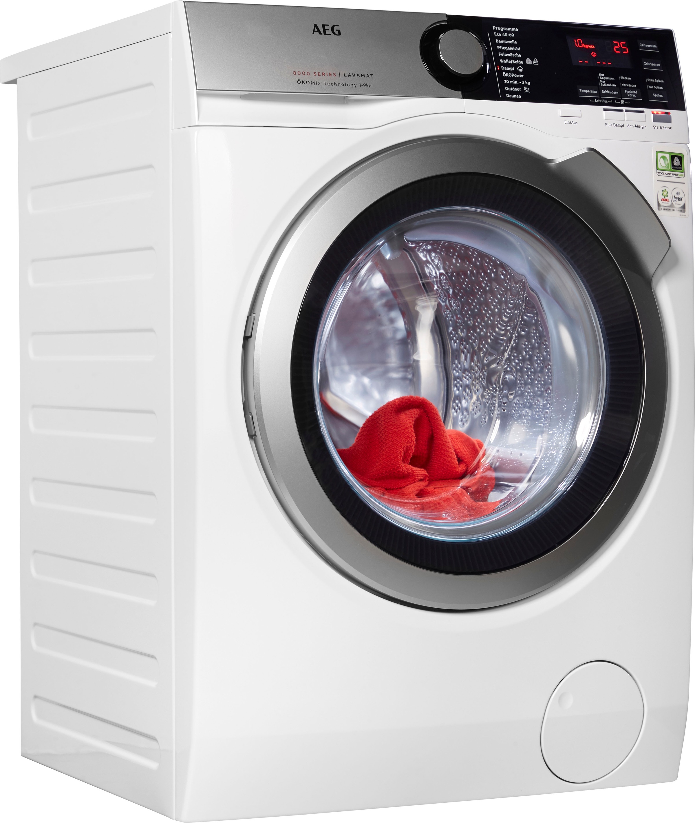 AEG Waschmaschine, L8FEF76490, 9 kg, 1400 U/min mit 3 Jahren XXL Garantie