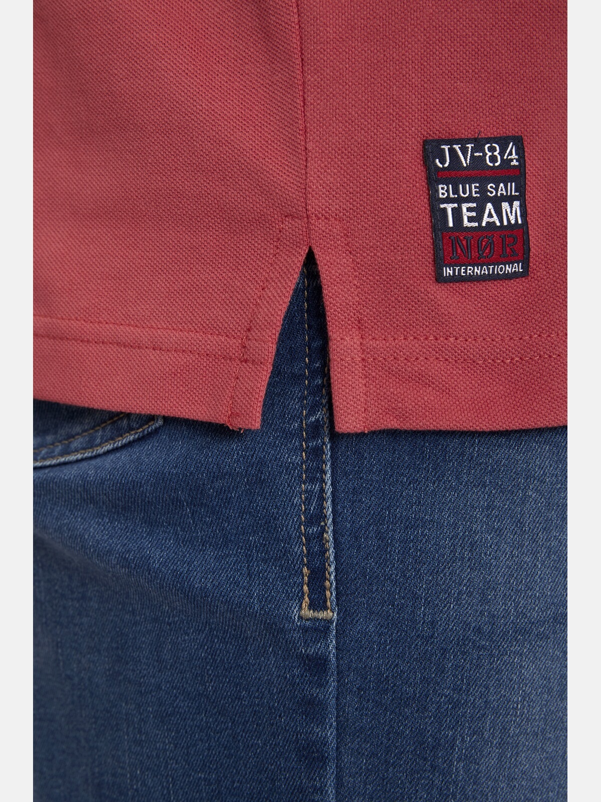 Jan Vanderstorm Poloshirt »Doppelpack Poloshirt ELJAR«, (2 tlg.), mit lässigen Saumschlitzen