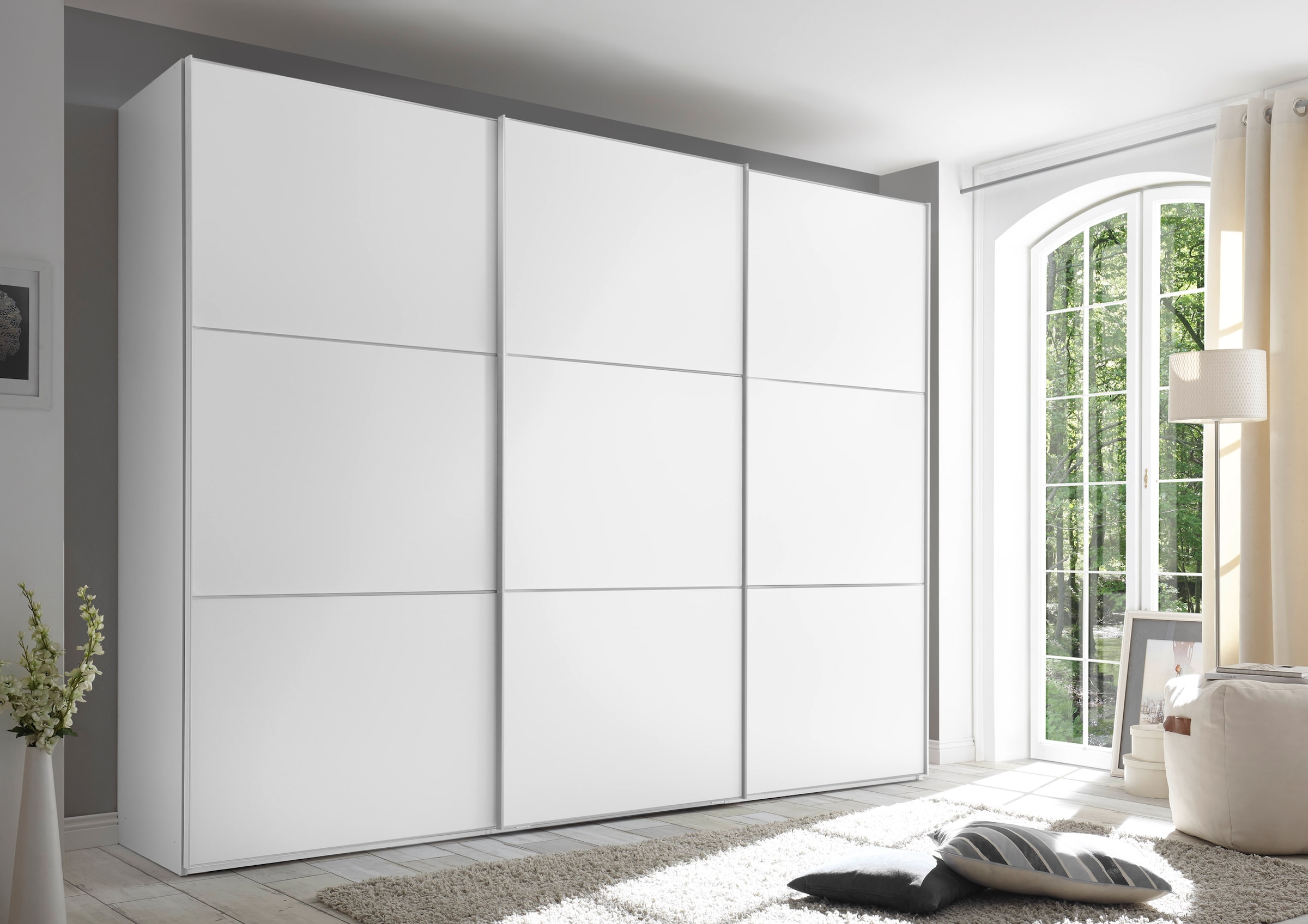 STAUD Schwebetürenschrank »Includo, extra kurze Lieferzeit! Premium Ausstattung«, (H/B/T ca. 222/249/68), Qualität made in Germany