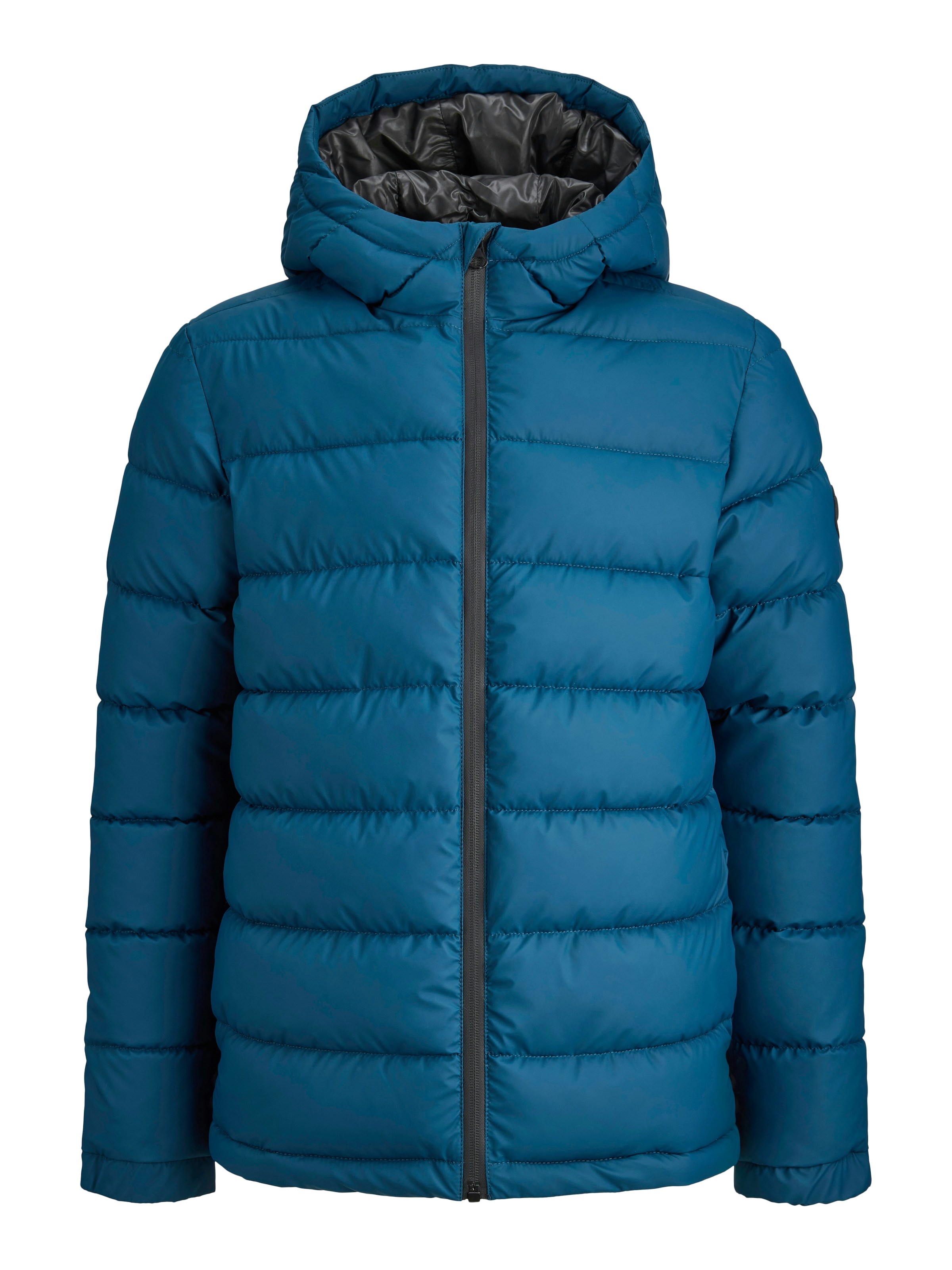 Jack & Jones Junior Steppjacke »JCOPOINT PU PUFFER JACKET BF JNR« mit Kapuze
