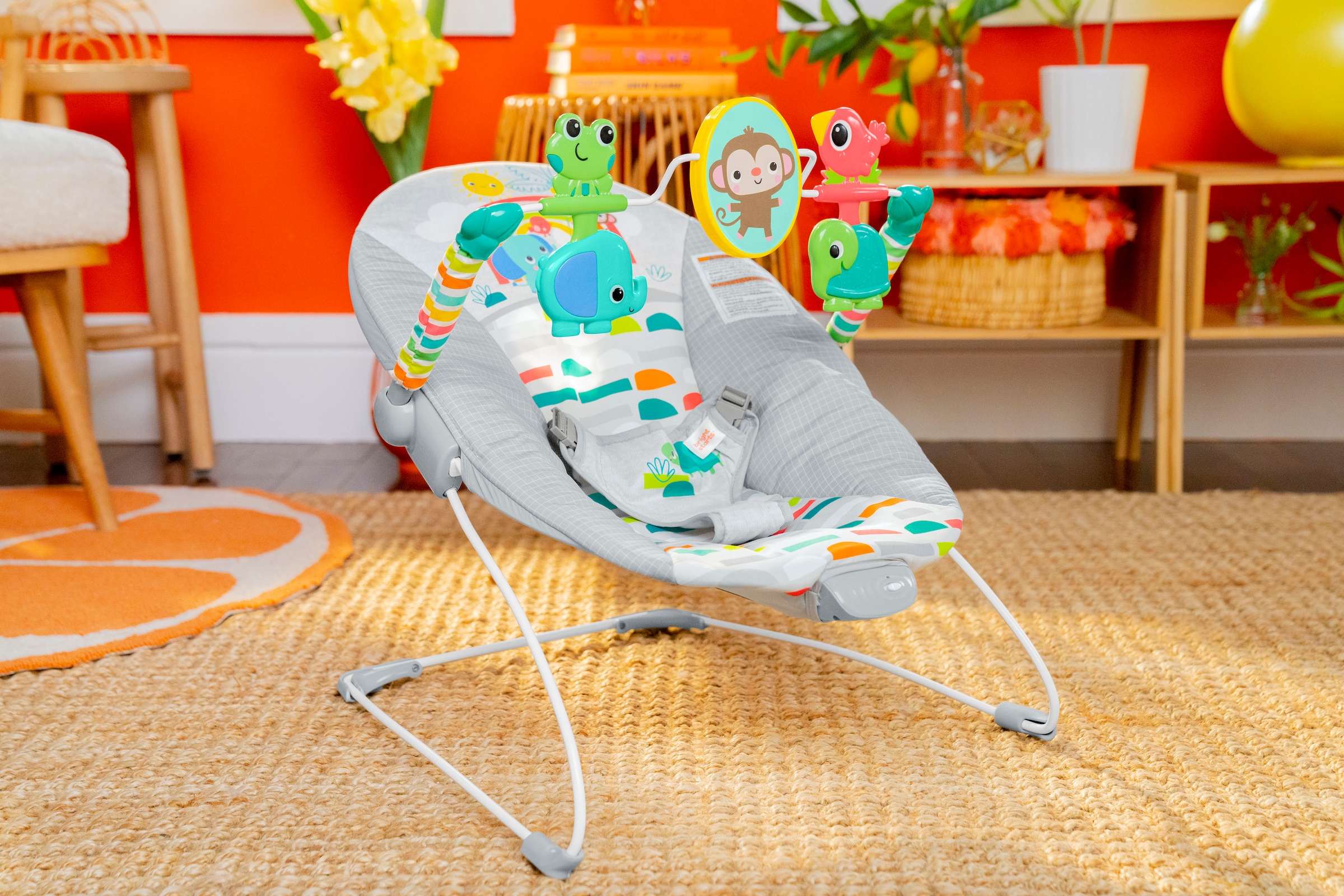 Bright Starts Babywippe »Playful Paradise™ Vibrating Bouncer« bis 9 kg mit Sound-Effekt