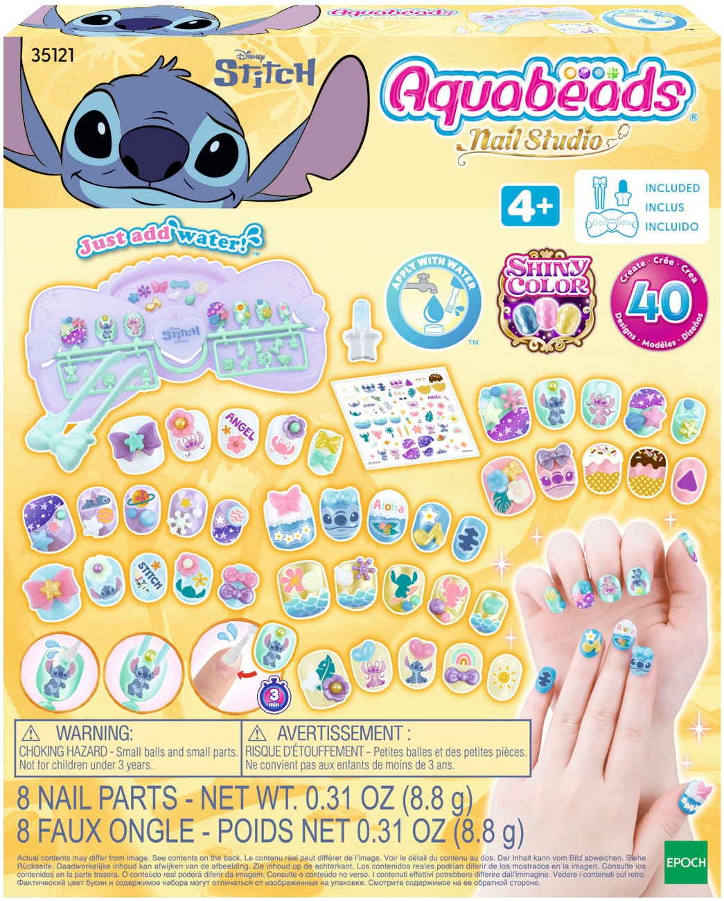 Aquabeads Kreativset »Stitch, Nagelstudio«