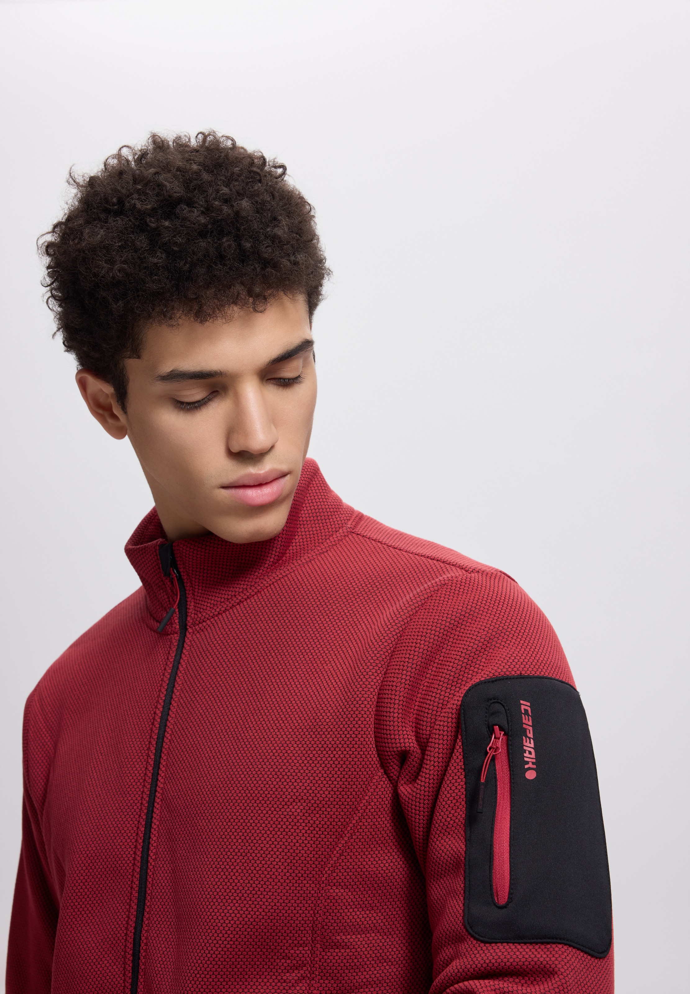 Icepeak Fleecejacke »BREDSTEDT« sportlicher Stil, mit Stehkragen, mit Reißverschlusstaschen