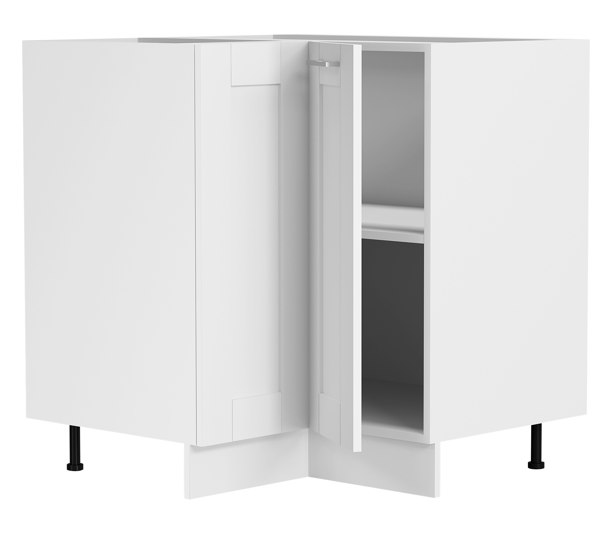 VCM Unterschrank »VCM Eckschrank | Maße ca. H. 82 x B. 76 x T. 76 cm | Küchenschrank | Küchenunterschrank | Unterschrank im Landhaus Stil | Küchenmöbel ¿ Colura«, (1 St.)