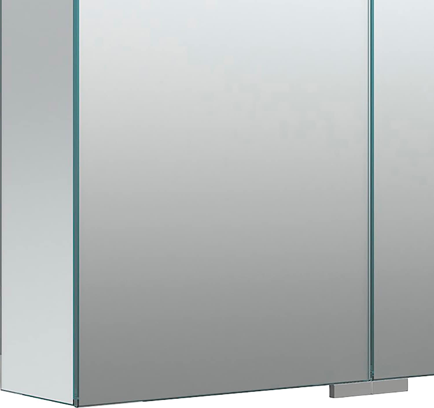 welltime Spiegelschrank »G-Line«, doppelseitig verspiegelt und mit verspiegelten Seitenwänden, Softclose
