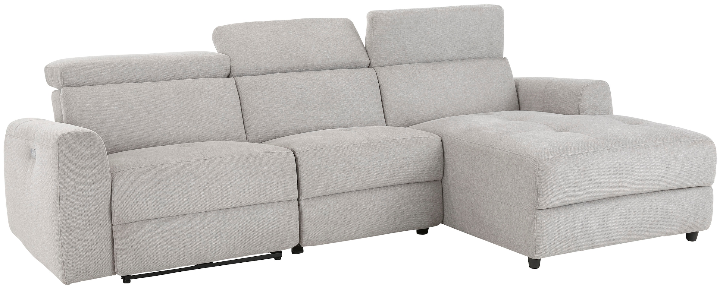 Home affaire Ecksofa »Sentrano, L-Form,«, 275 cm, man. o. elektr. Relaxfunktion und USB/Kopfverstellung