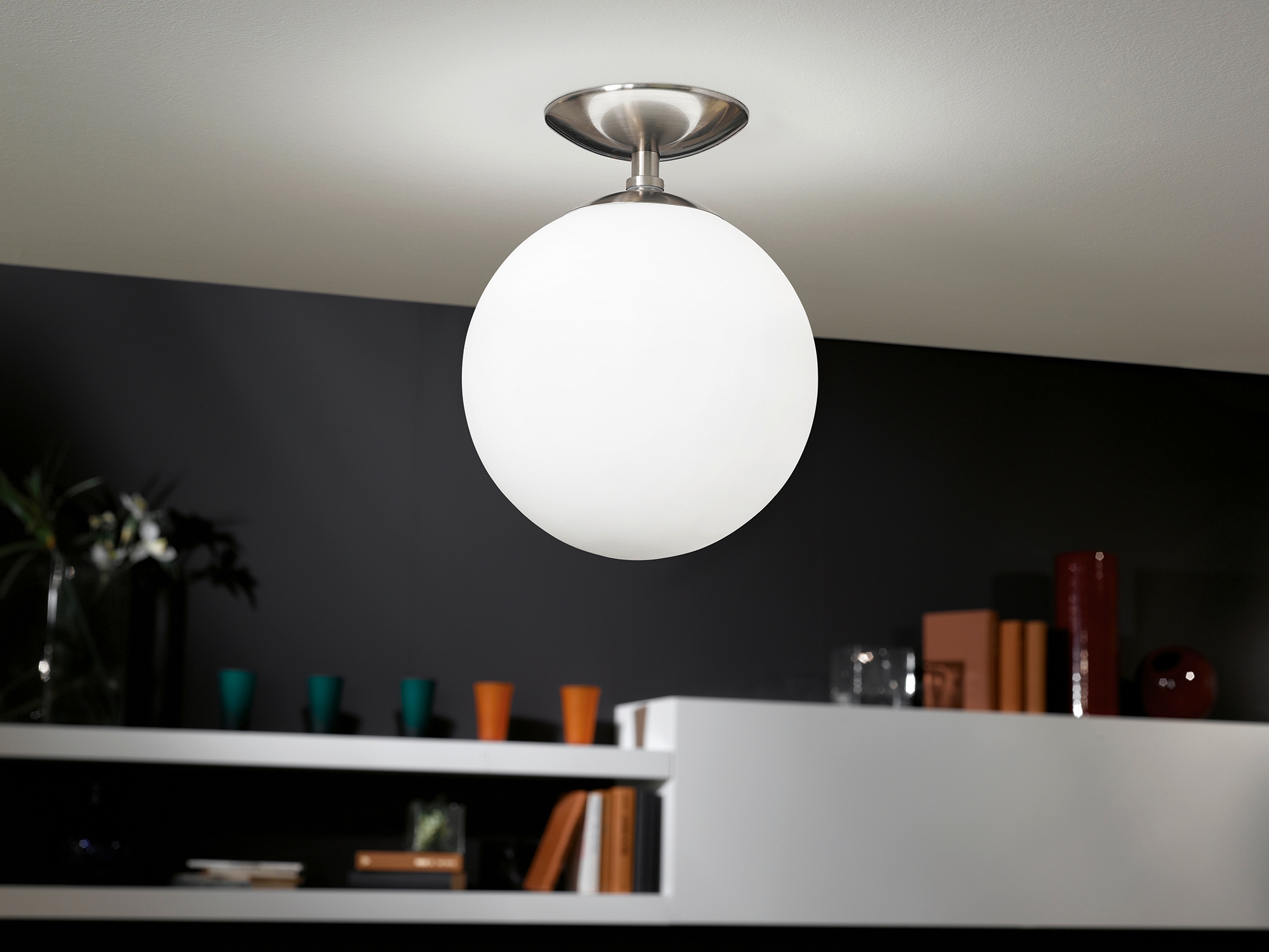 EGLO Deckenleuchte »RONDO«, 1 flammig, Leuchtmittel E27 | Leuchtmittel wechselbar-ohne Leuchtmittel, Deckenlampe