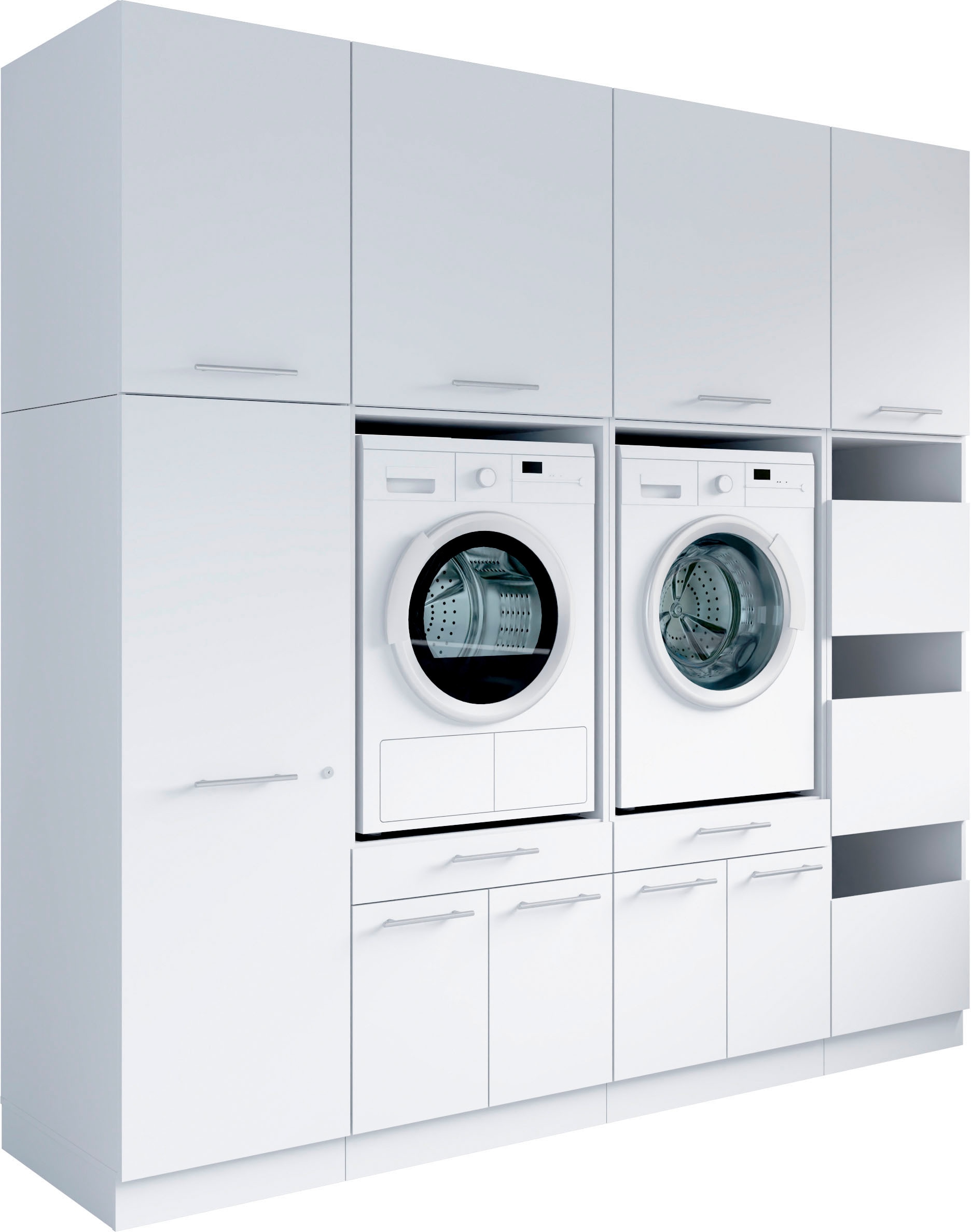 Laundreezy Mehrzweckschrank-Set »Laundreezy, 8-tlg. Mehrzweckschrank-Set B/H/T 235/238/68 cm« 8 Stk. tlg.
