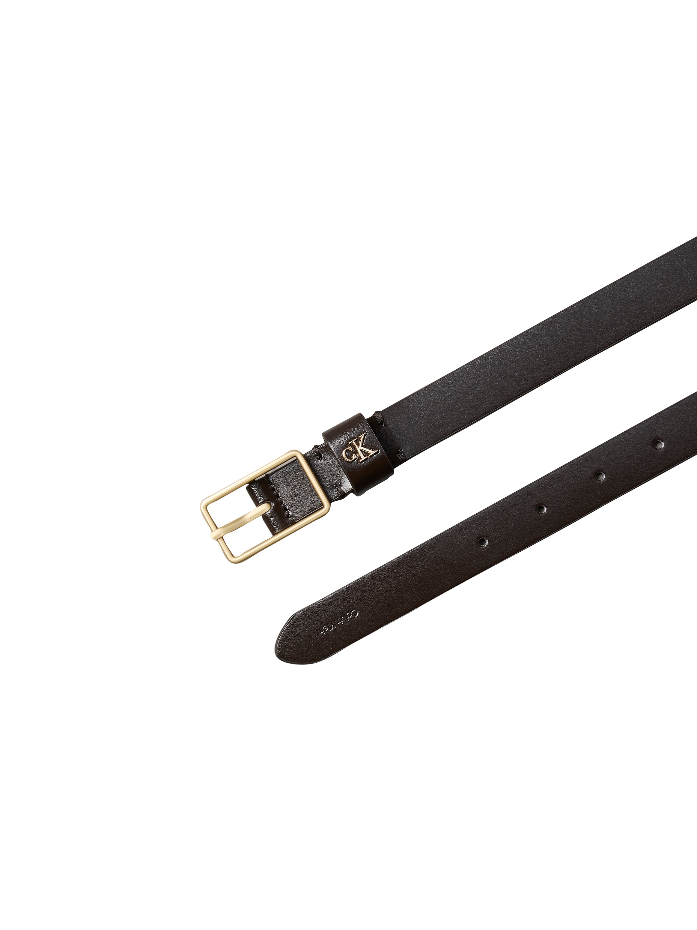 Calvin Klein Ledergürtel »SQUARE BUCKLE CK LOOP 25MM« Größenverstellbar