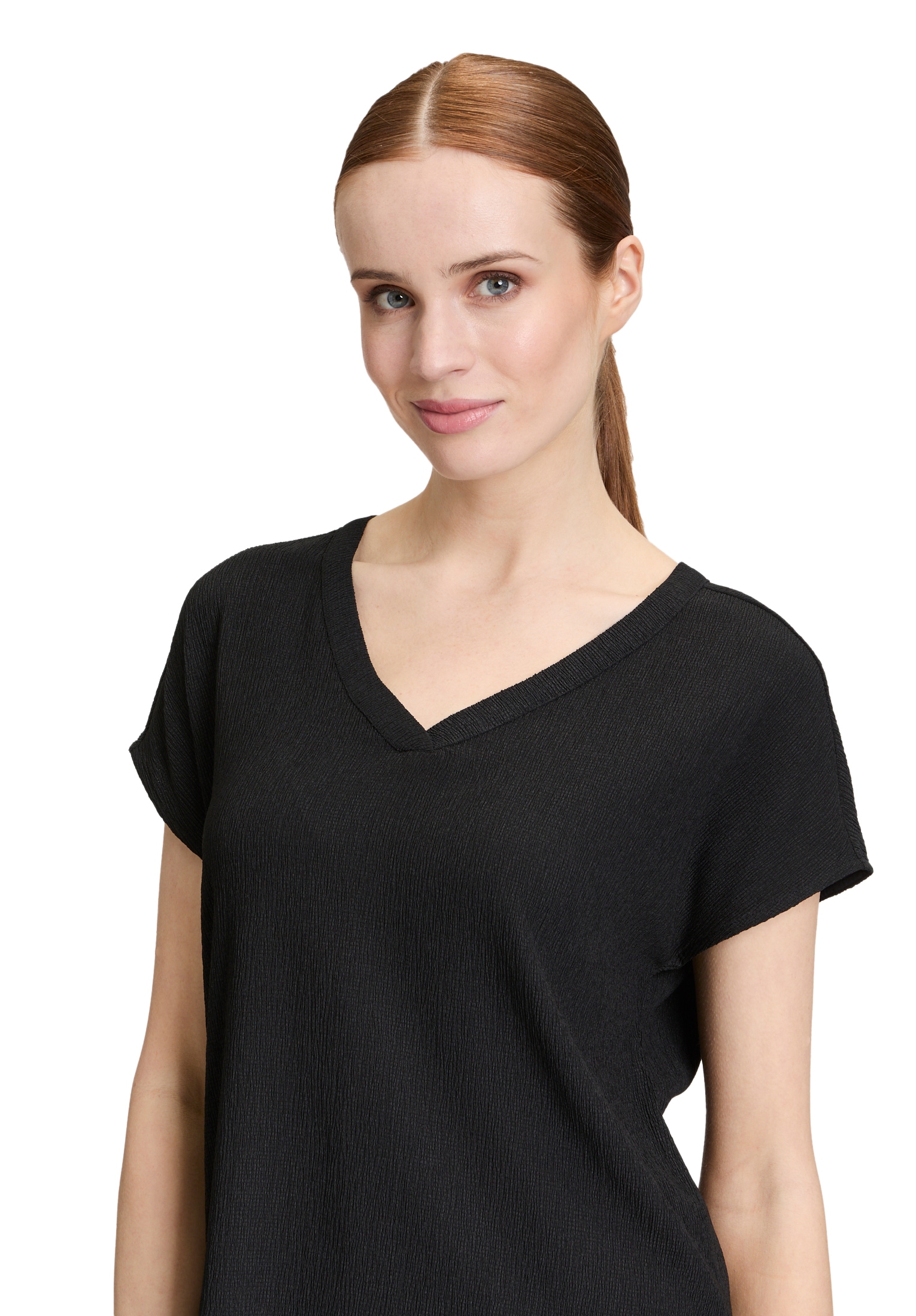 Betty Barclay Kurzarmshirt »Basic Shirt mit V-Ausschnitt«