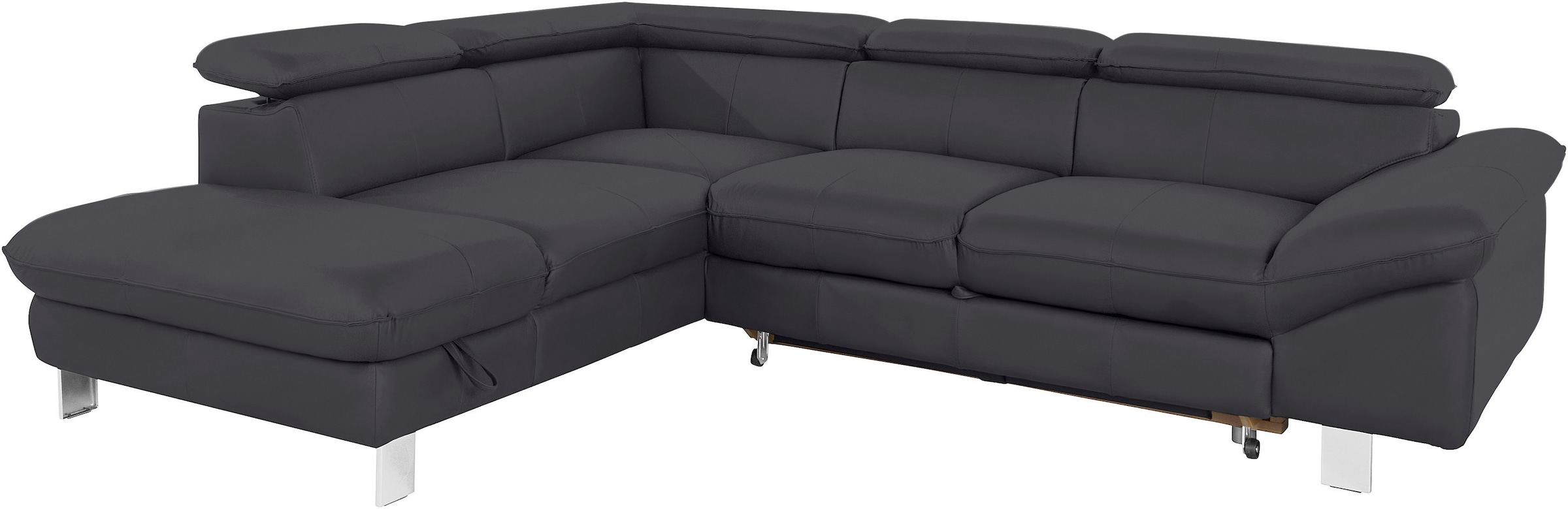 COTTA Ecksofa »Driver L-Form«, mit Kopfteilverstellung, wahlweise mit Bettfunktion & Bettkasten
