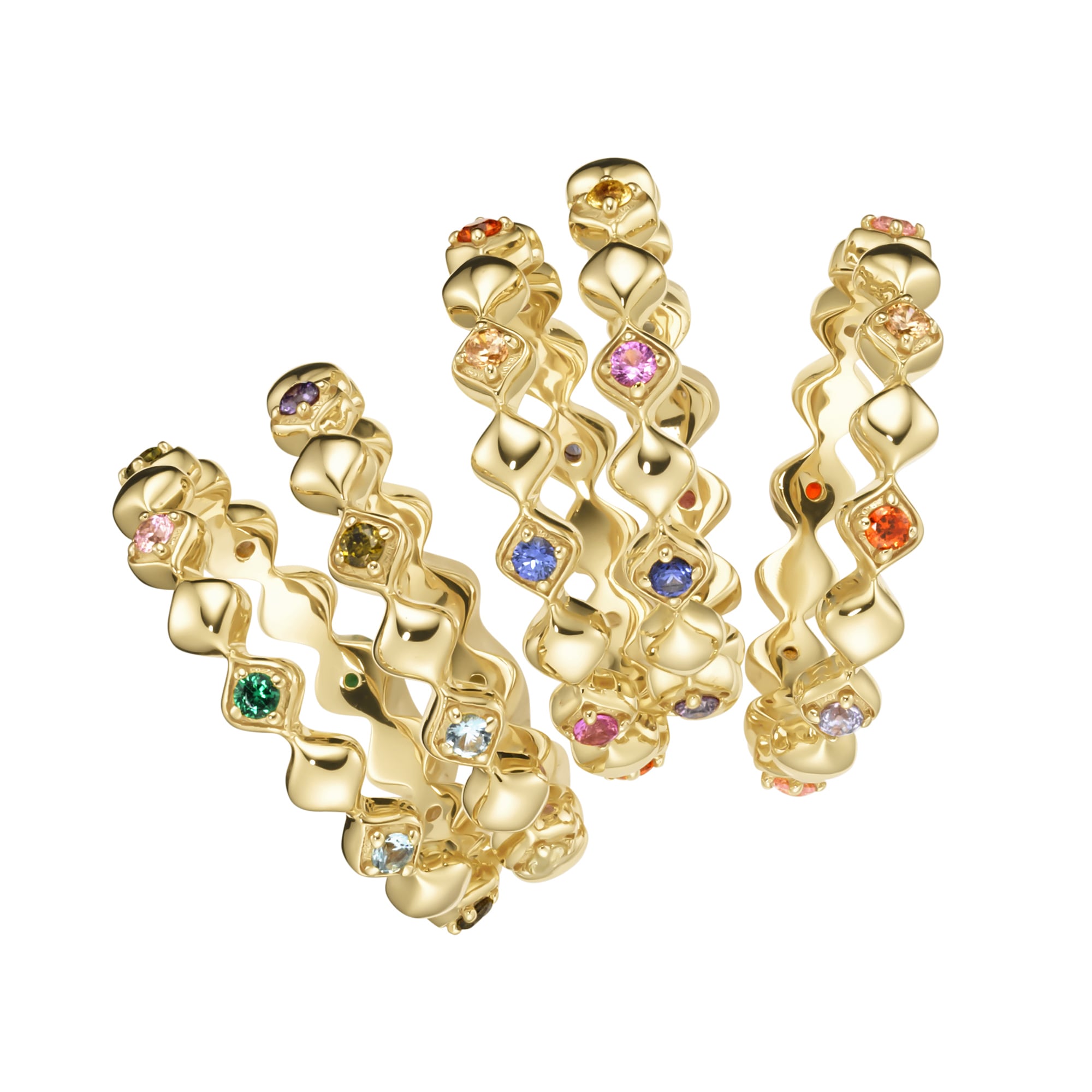 GIORGIO MARTELLO MILANO Silberring »Ring farbige Ziersteine, Silber 925«