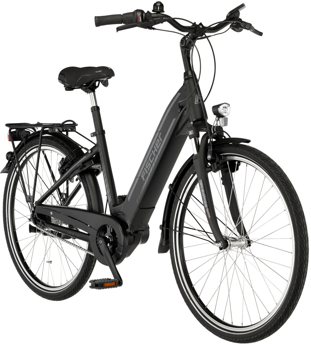 FISCHER Fahrrad E-Bike »CITA 4.1i«, 7 Gang, Shimano, Nexus, Mittelmotor 250 W, (mit Rahmenschloss), Pedelec, Elektrofahrrad für Damen u. Herren