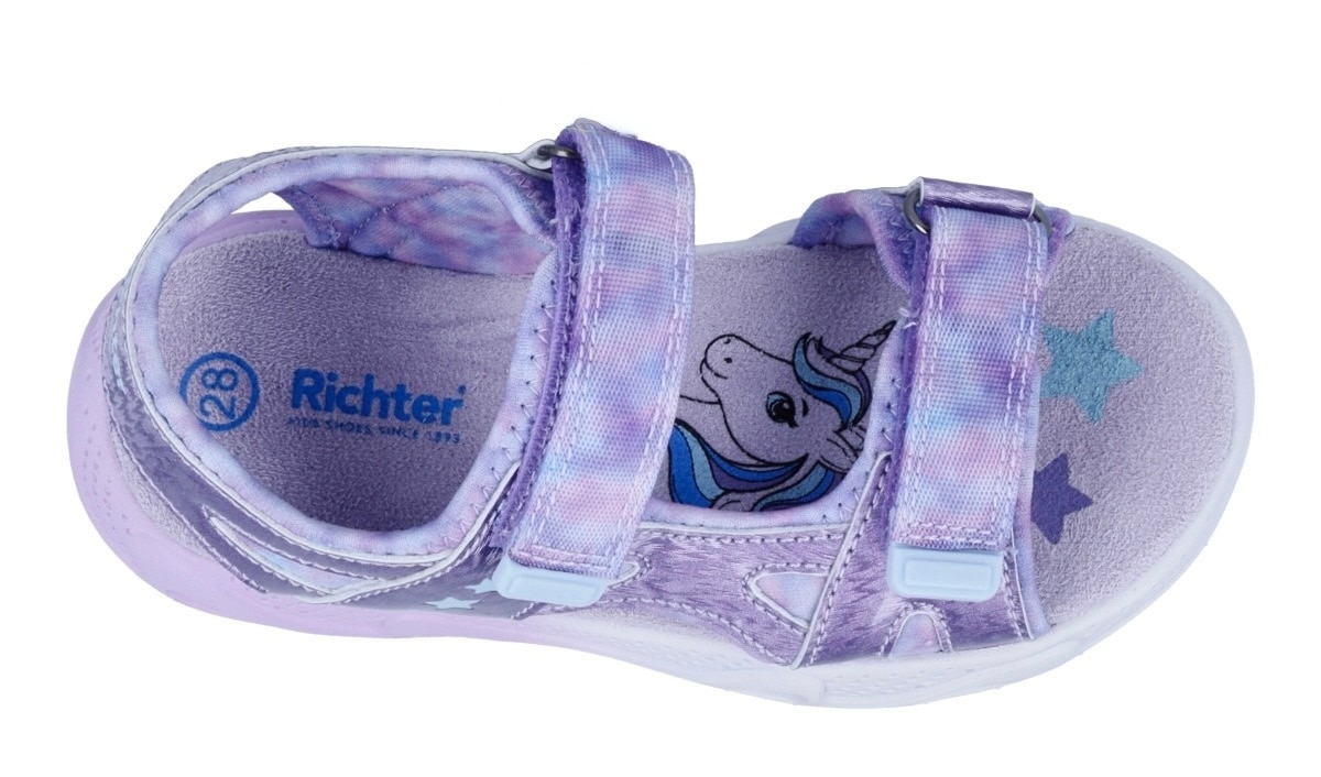 Richter Sandale »Star (Blinki)«  Klettschuh, Blinkschuh, Größenschablone zum Download, mit WMS