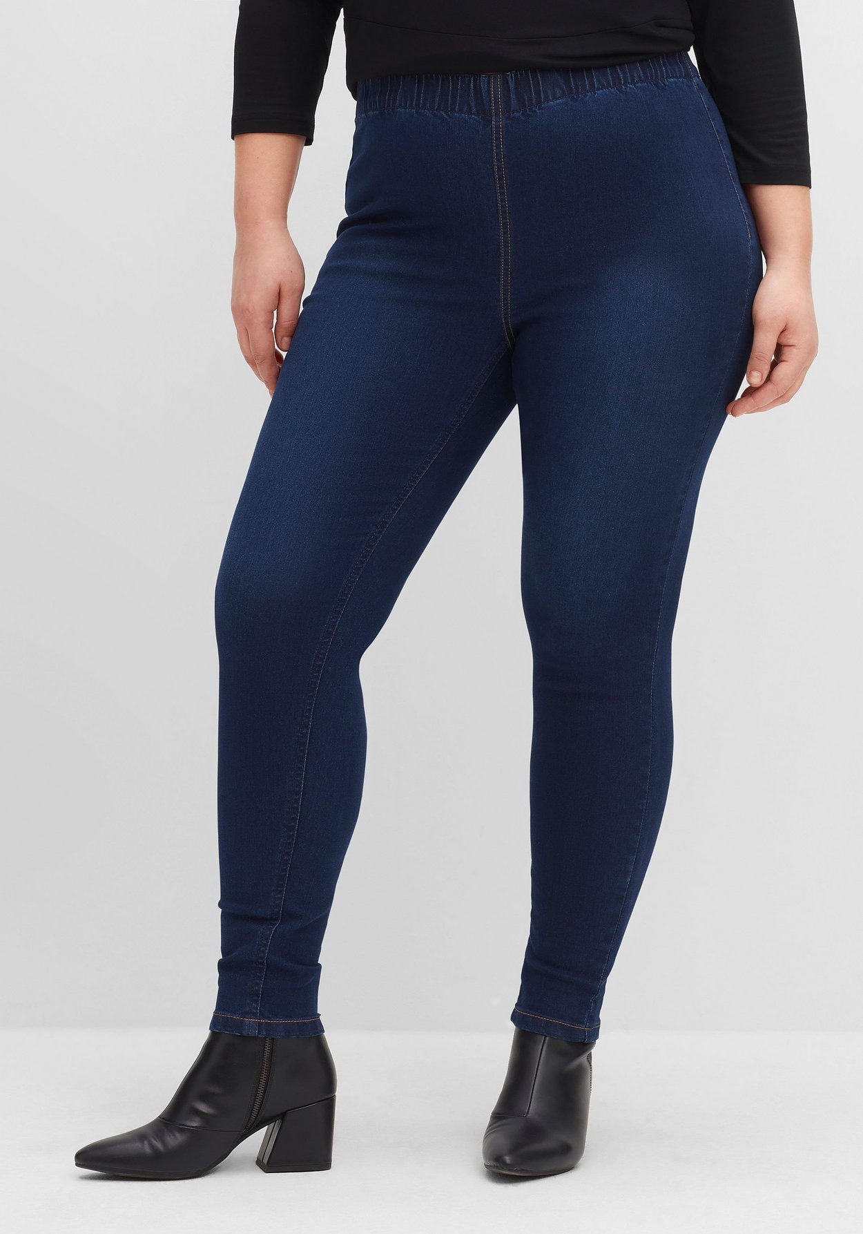 Sheego Jeansjeggings »Jeggings im Doppelpack, mit Kontrastnähten«