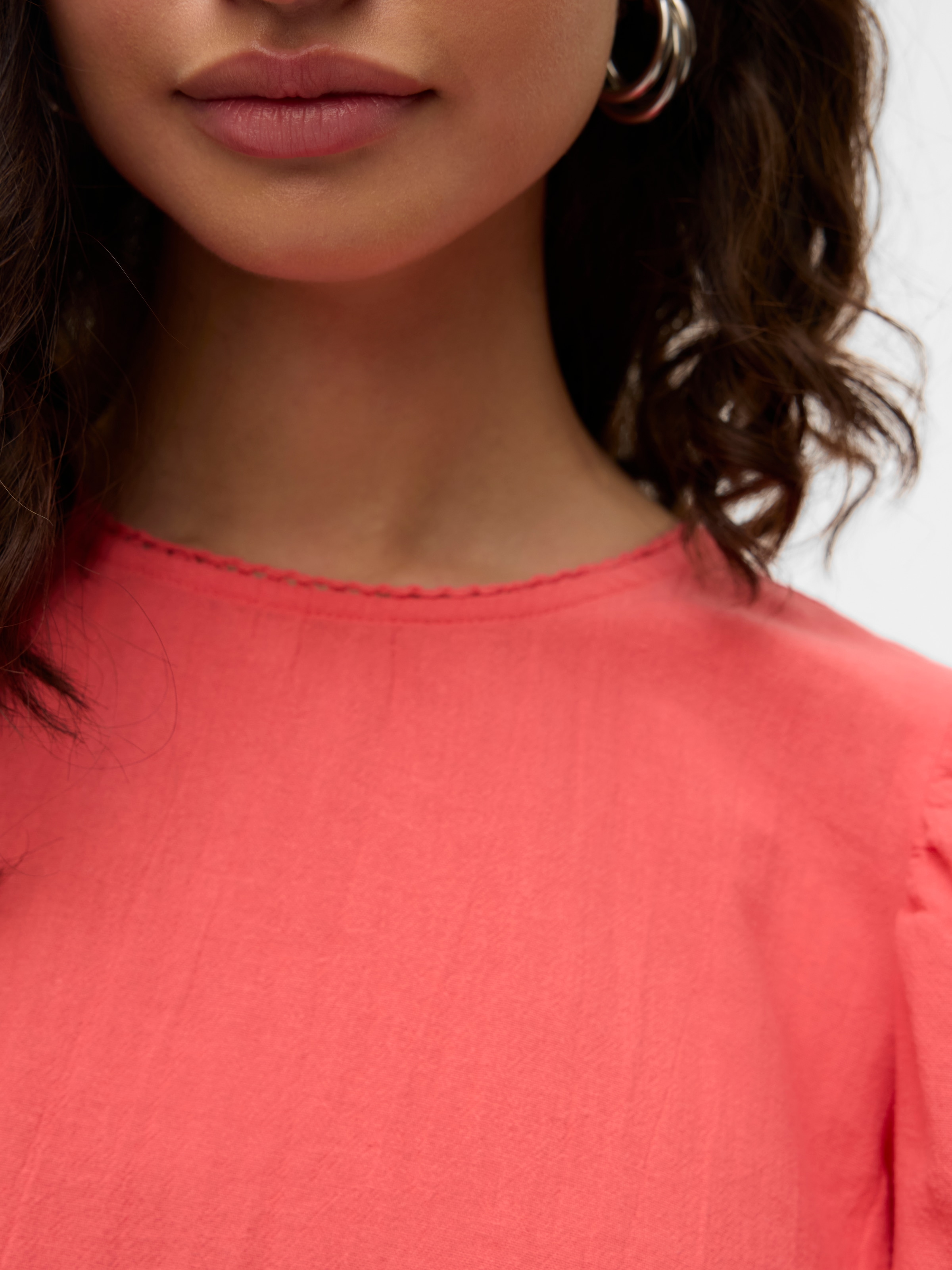 Vero Moda Kurzarmbluse »VMPRETTY SS TOP WVN GA NOOS«