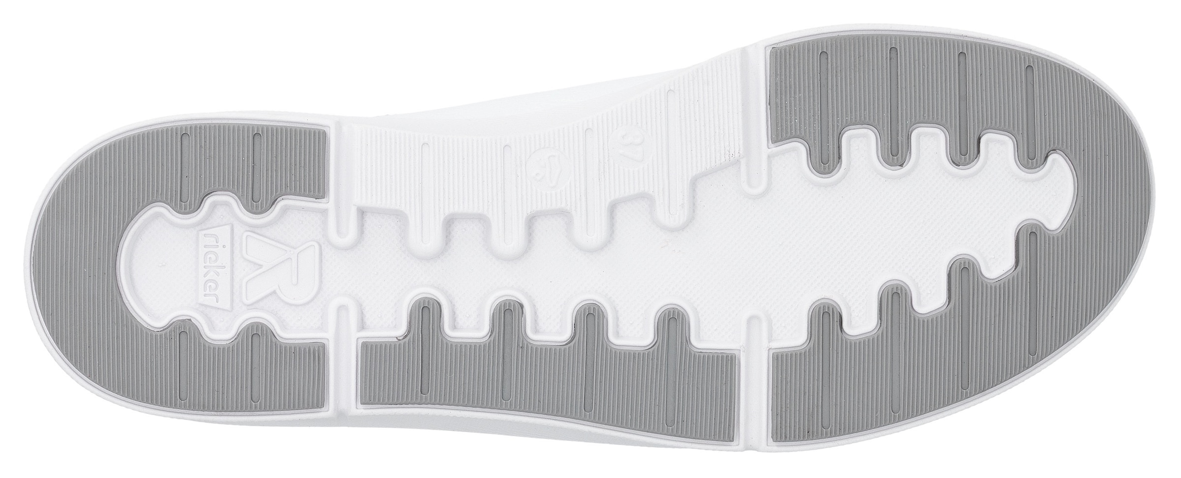 RIEKER Sport Sneaker  in monochromer Optik, Freizeitschuh, Halbschuh, Schnürschuh