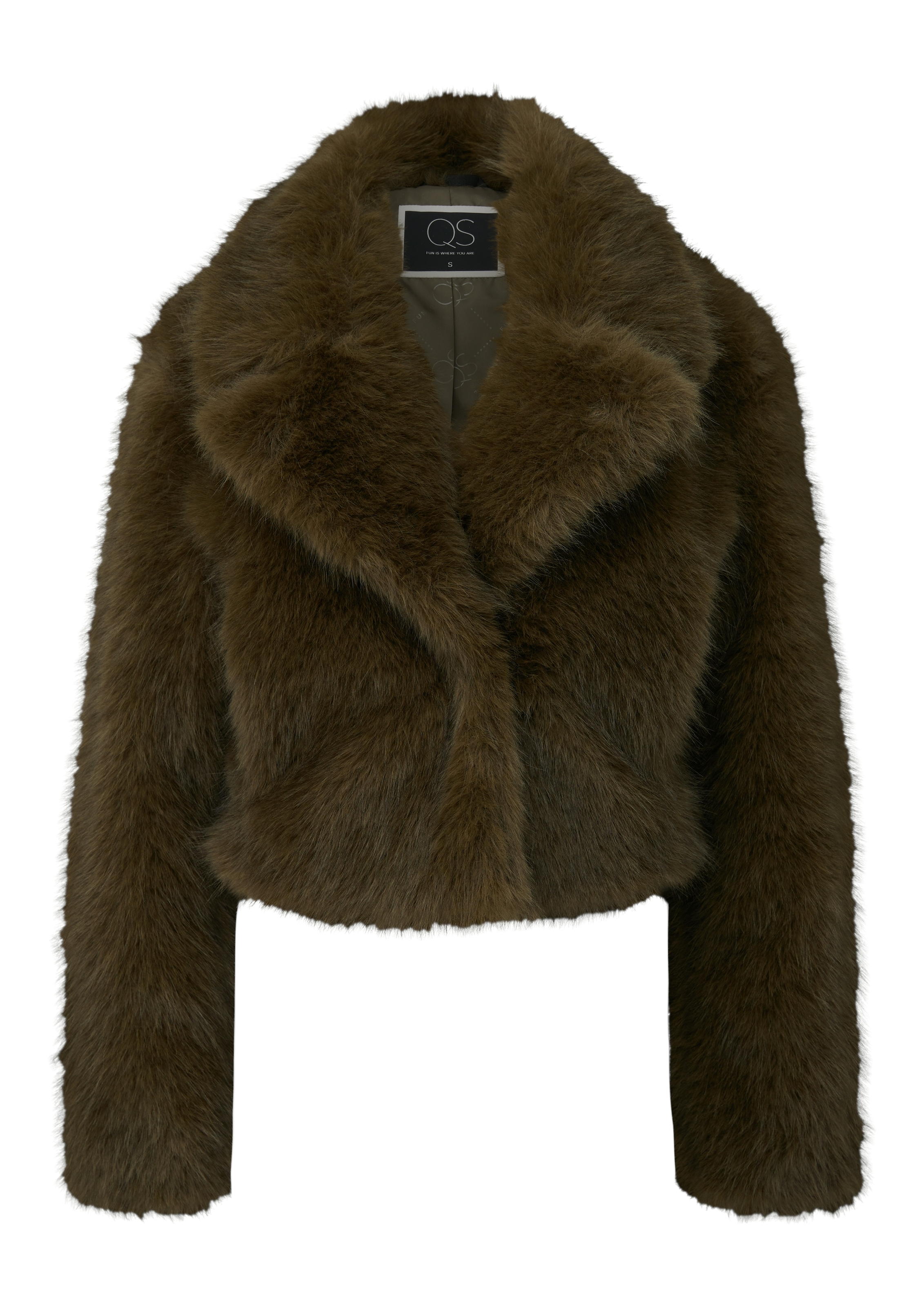 QS Jackenblazer in Felloptik