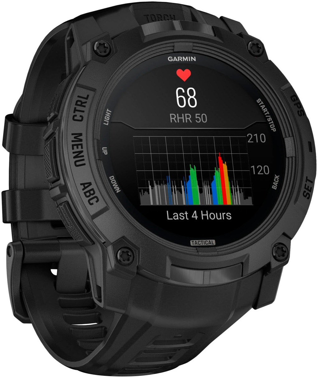 Garmin Smartwatch »Instinct 3 AMOLED 50 mm Tactical Edition« (3,3 cm / 1,3 ″) Garmin
