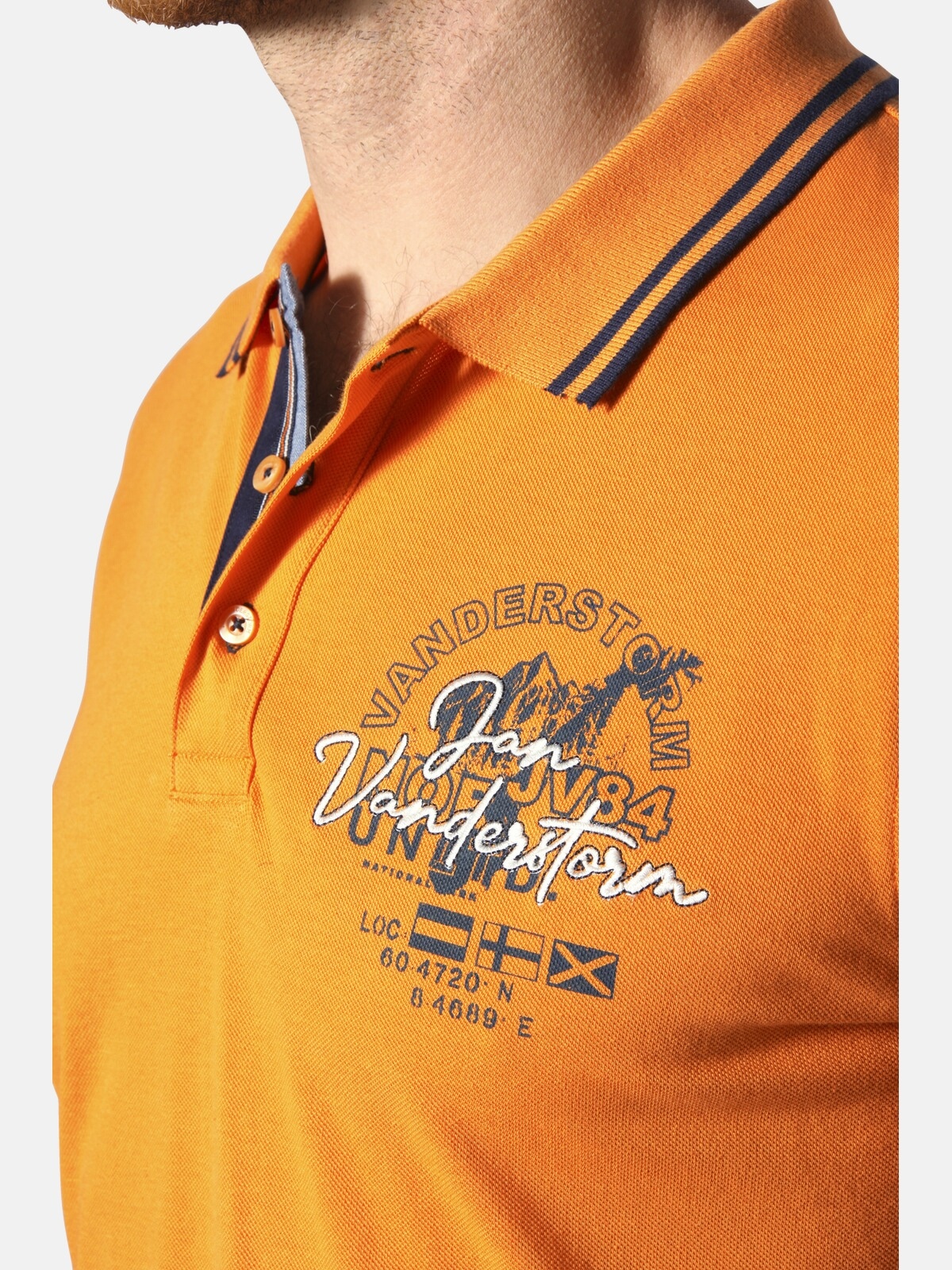 Jan Vanderstorm Poloshirt »Poloshirt HROLFMUND«, (1 tlg.)