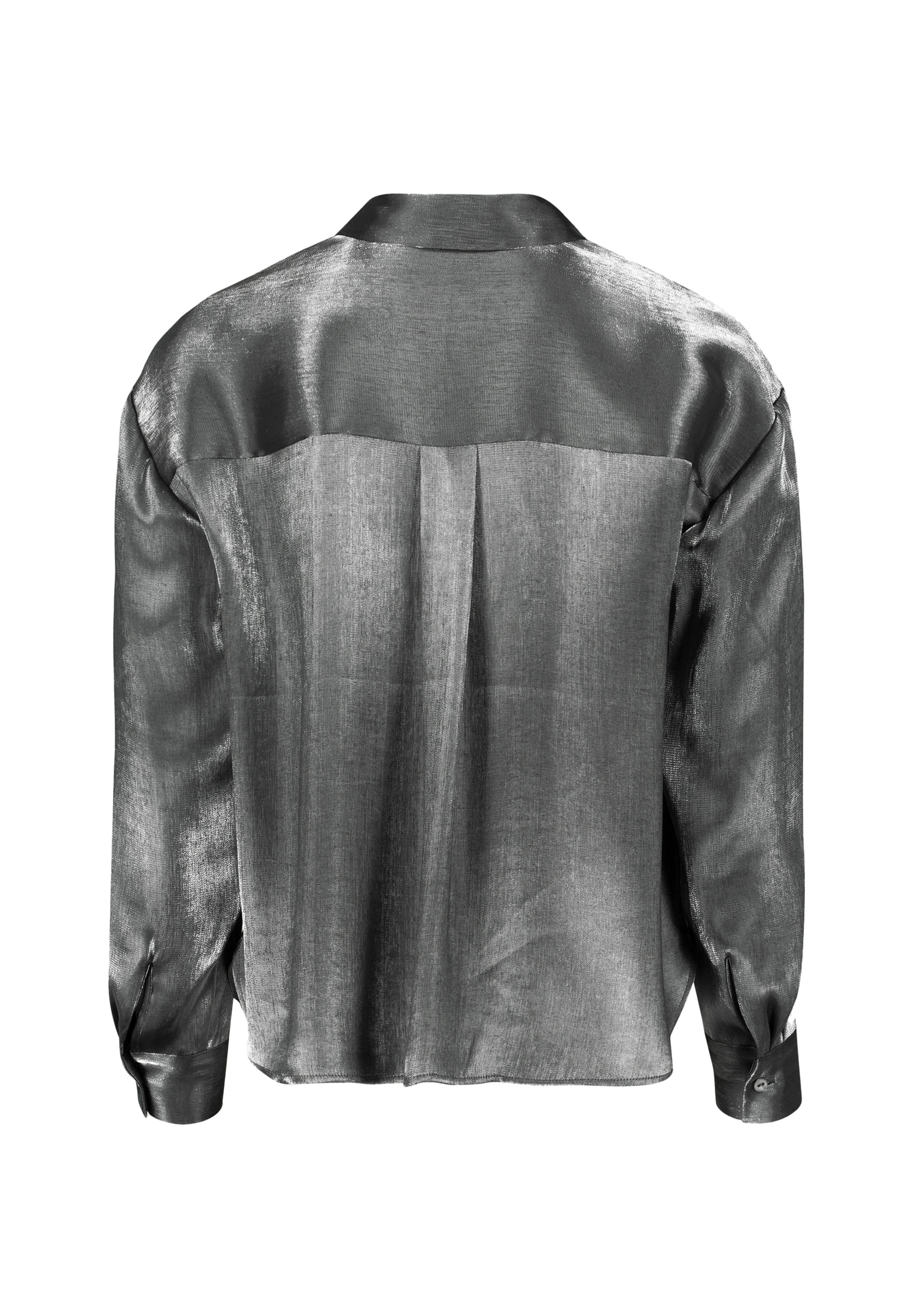Zero Klassische Bluse »Bluse glänzend mit Knopfleiste«