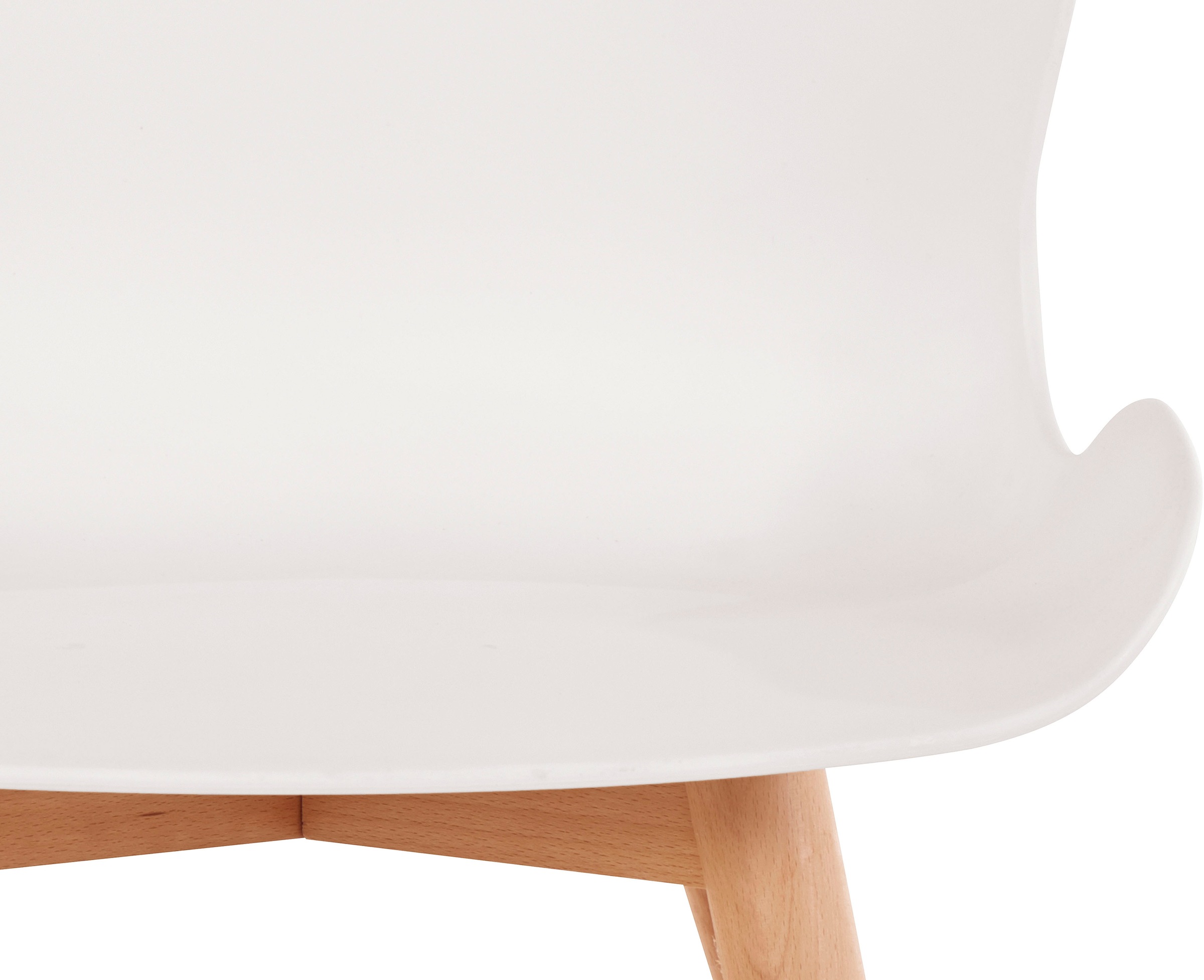 andas Esszimmerstuhl »Lendum«, 2 St., Gestell aus massiver Buche, Sitzschale aus Kunststoff, Sitzhöhe 45 cm